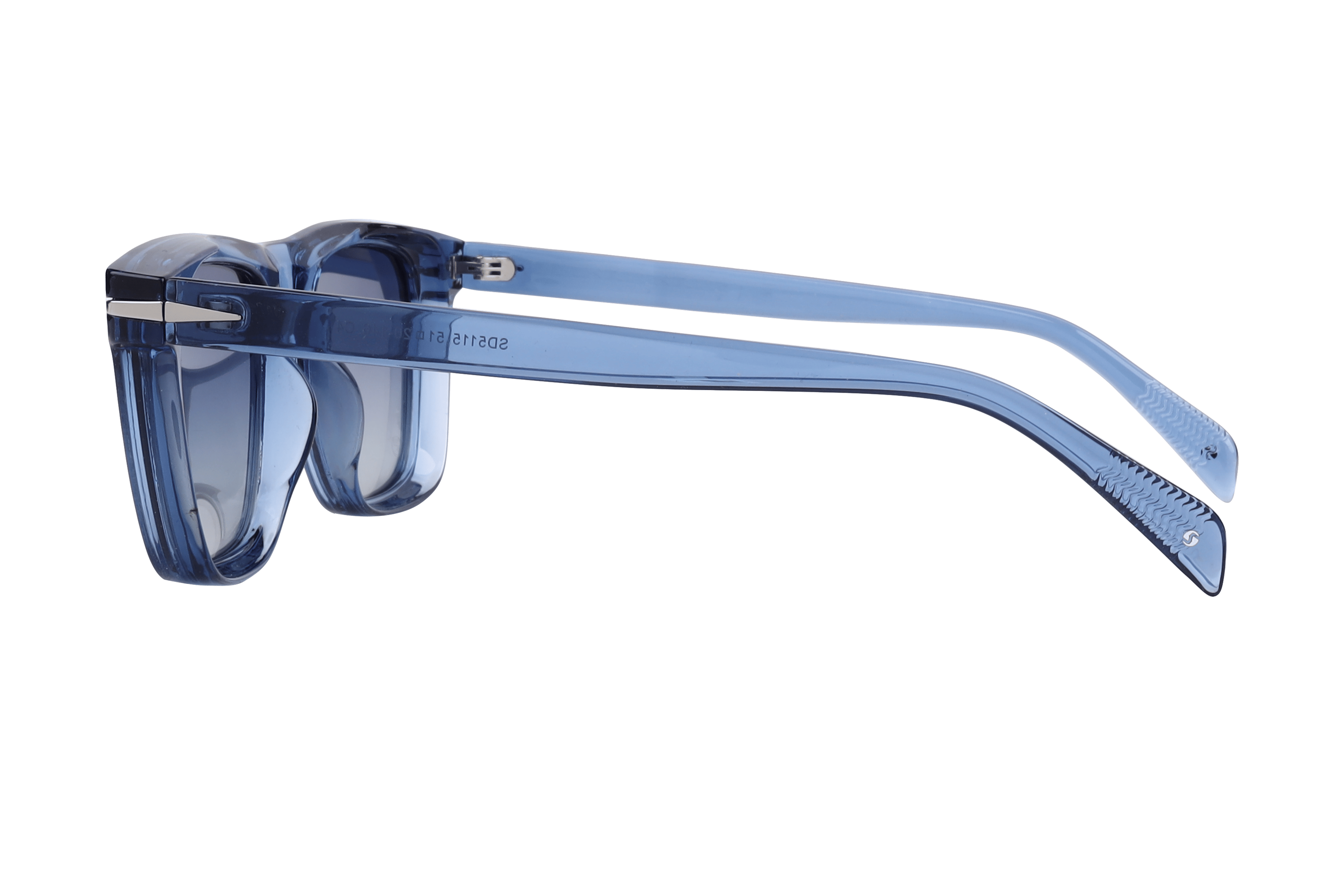 Inspira SD5115 Sunglass Transparent Blue Male Full Shell Sunglass — Transparent Blue frame — view 3
