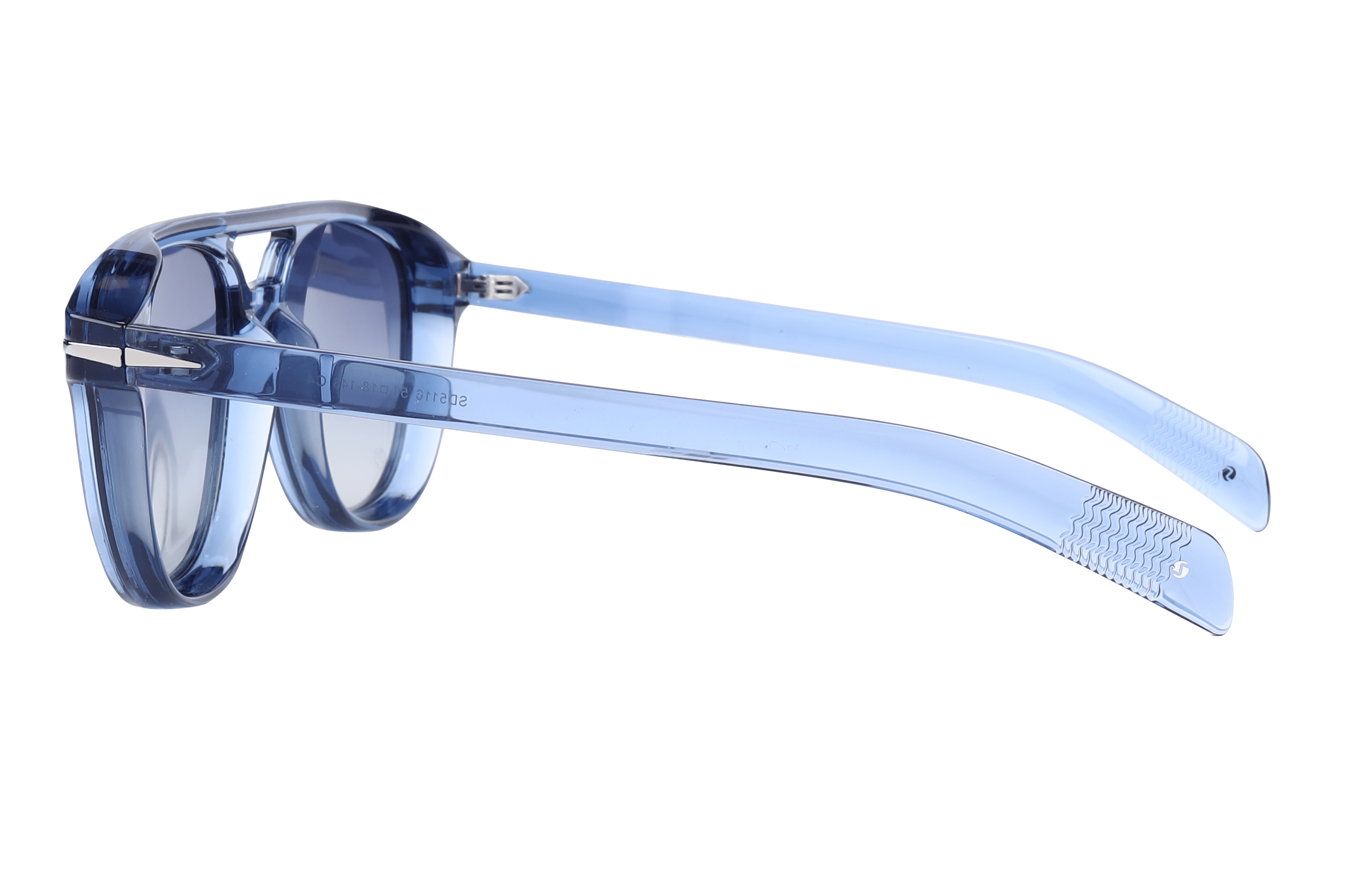 Inspira SD5116 Sunglass Transparent Blue Male Full Shell Sunglass — Transparent Blue frame — view 3