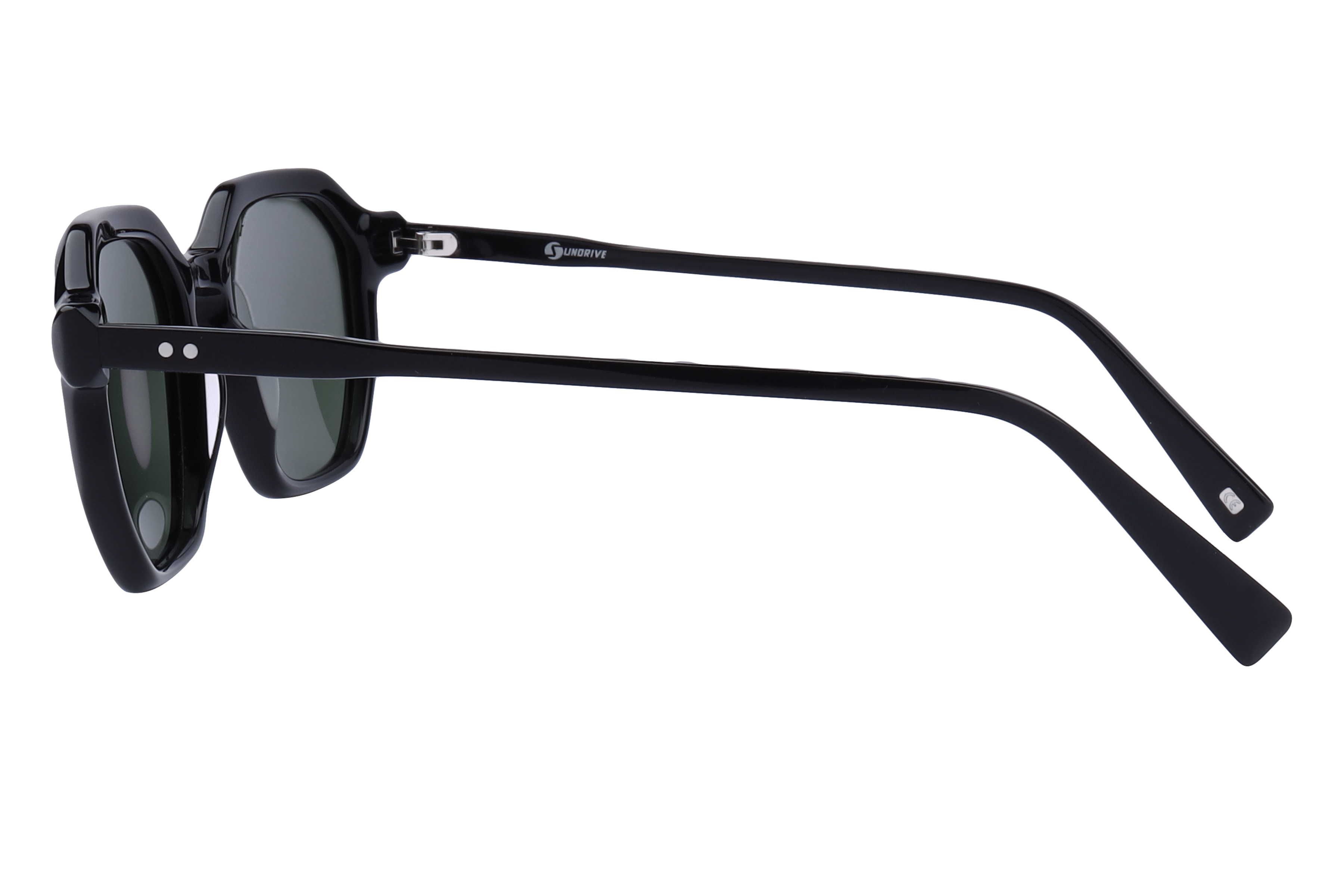 Inspira AS6488 Sunglass Black Male Full Shell Sunglass — Black frame — view 3