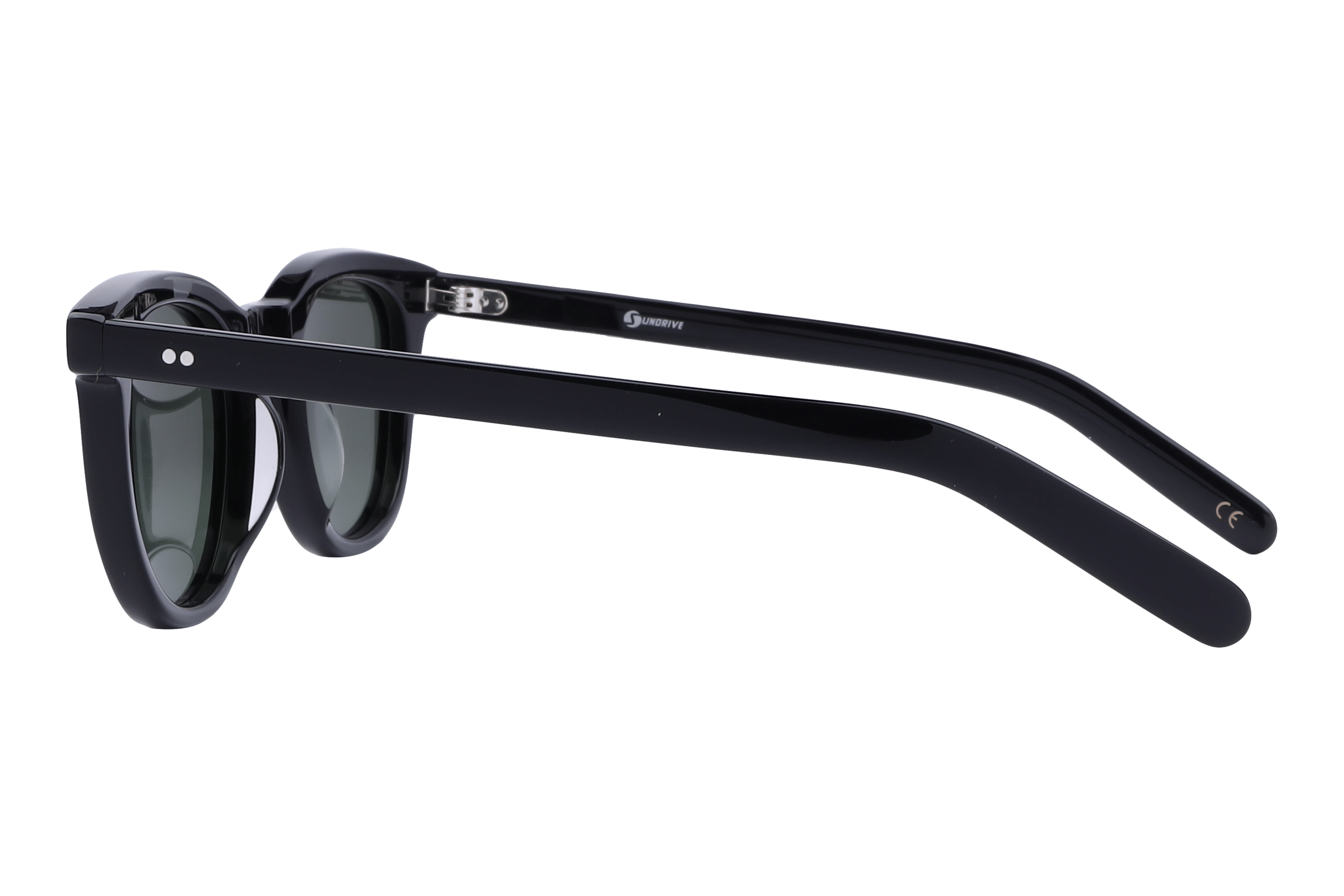 Inspira AS6415 Sunglass Black Unisex Full Shell Sunglass — Black frame — view 3