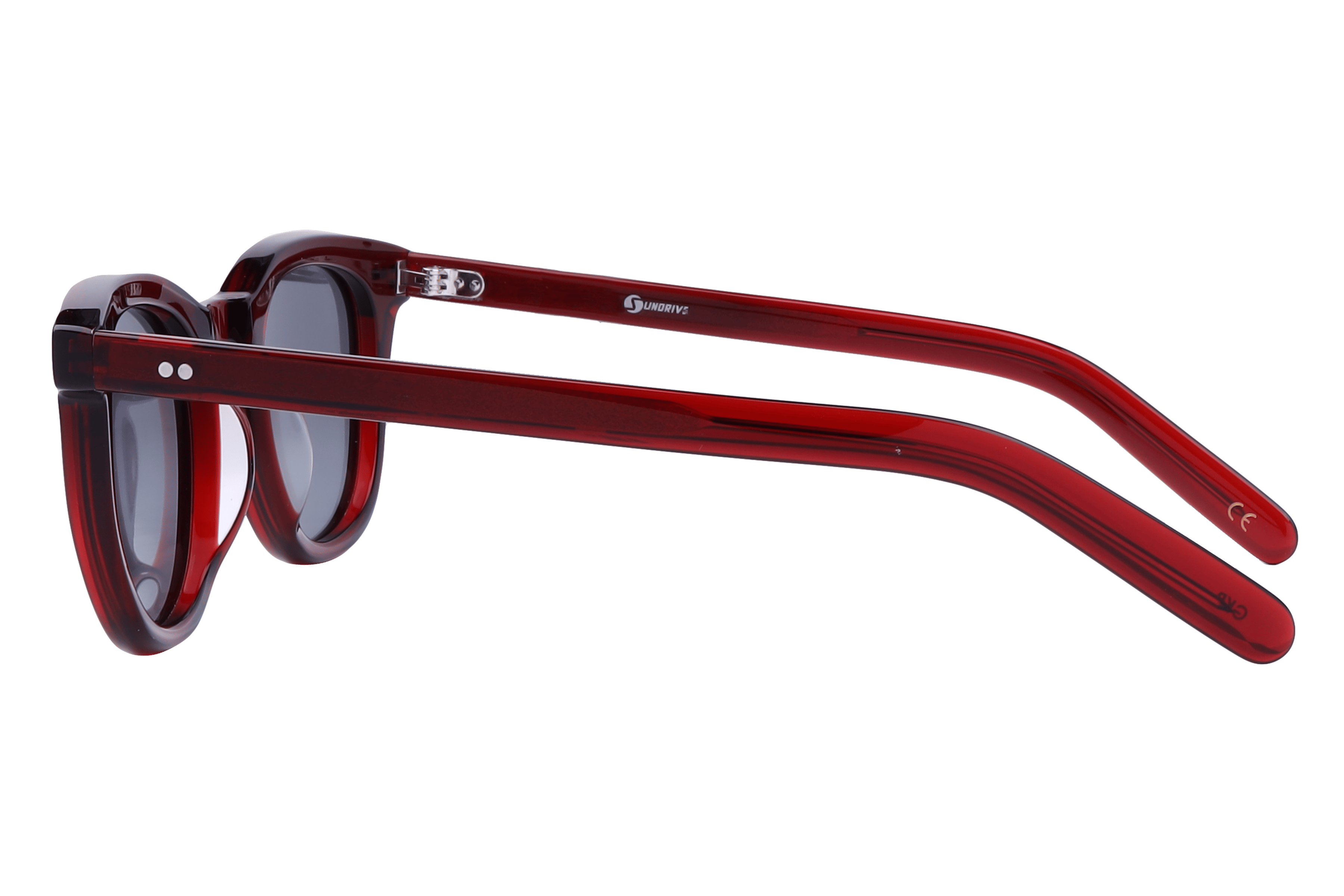 Inspira AS6415 Sunglass Maroon Unisex Full Shell Sunglass — Maroon frame — view 3