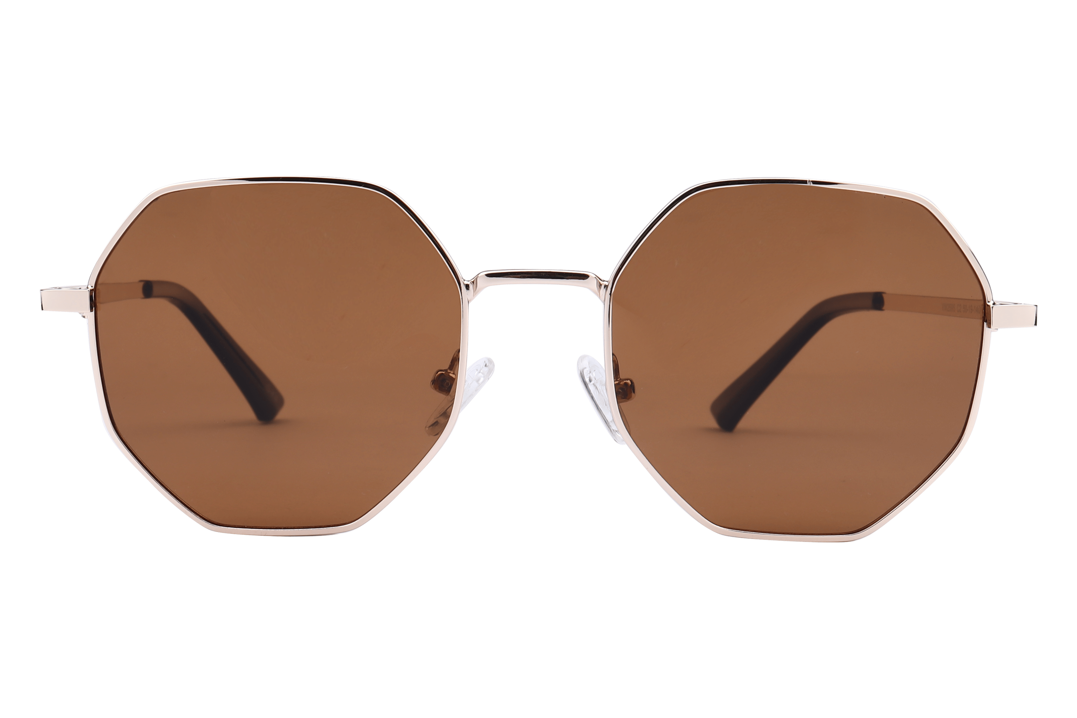 Inspira VW259S Sunglass Gold Unisex Full Metal Sunglass — Gold frame — view 2