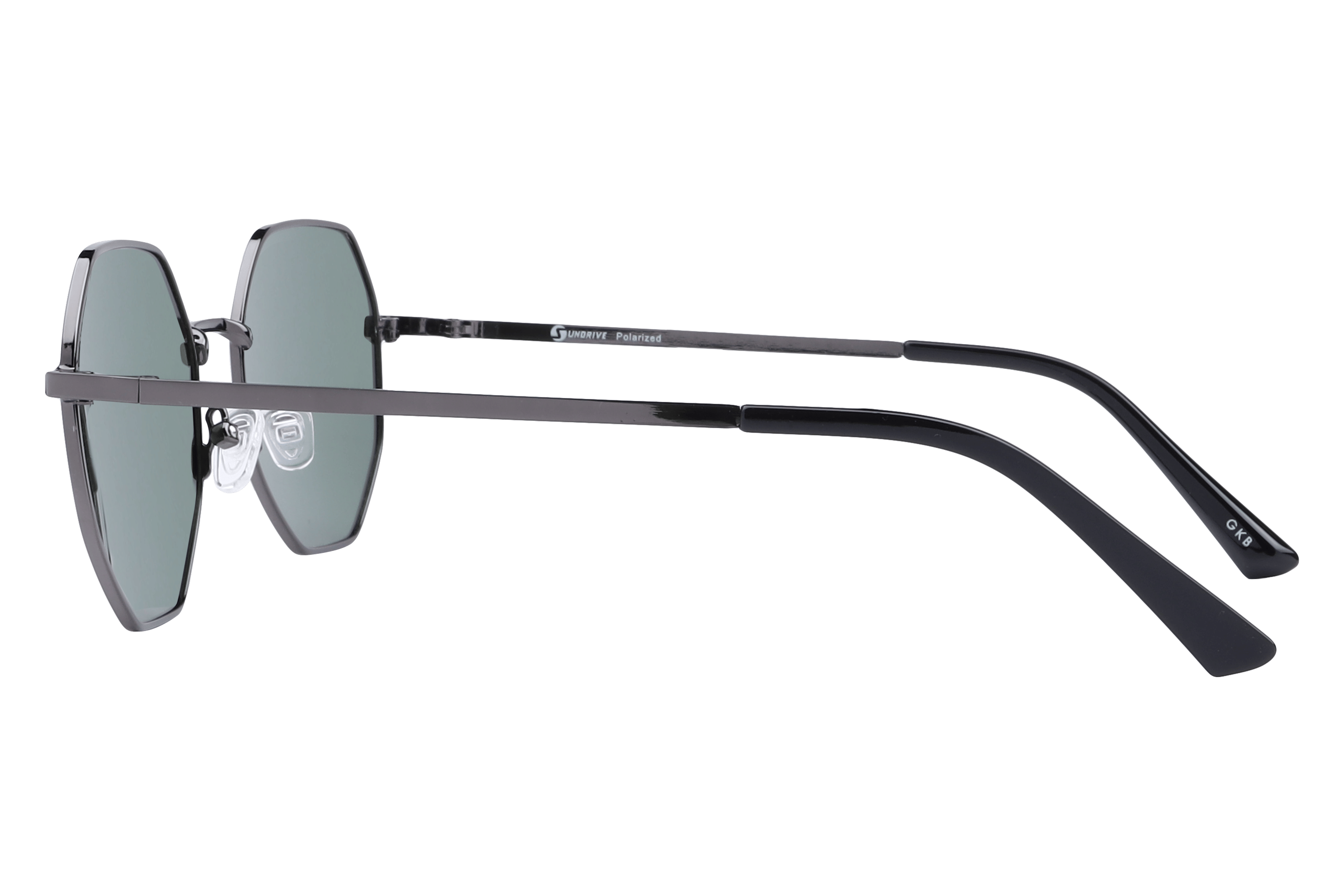 Inspira VW259S Sunglass Gun Metal Unisex Full Metal Sunglass — view 3