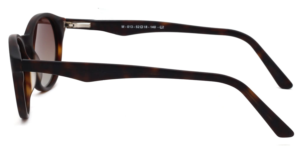Inspira M-013 Sunglass Tortoise Unisex Full Shell Sunglass — Tortoise frame — view 4