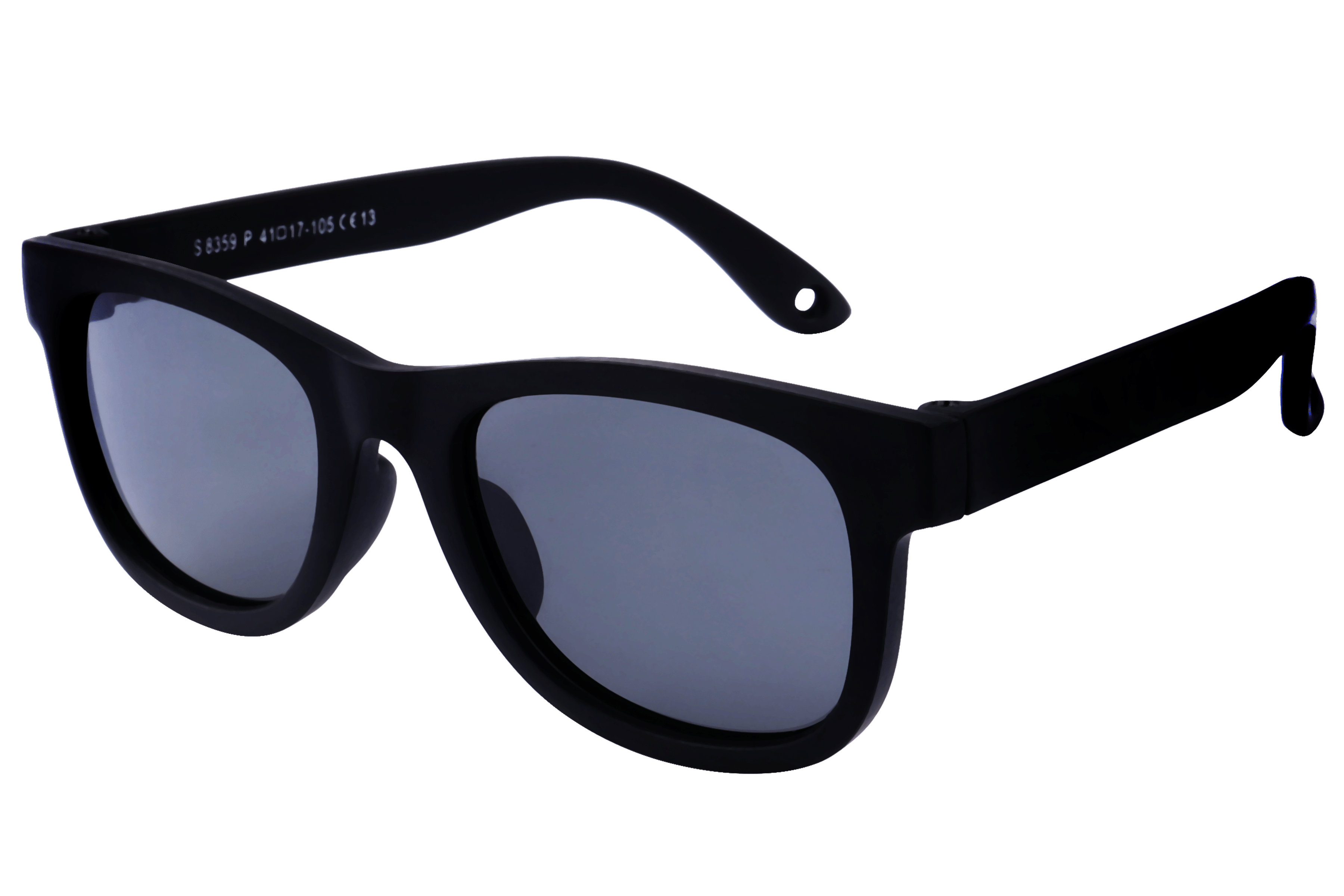 Champ S8359P Sunglass Matt Black Kids Full Shell — Matt Black frame