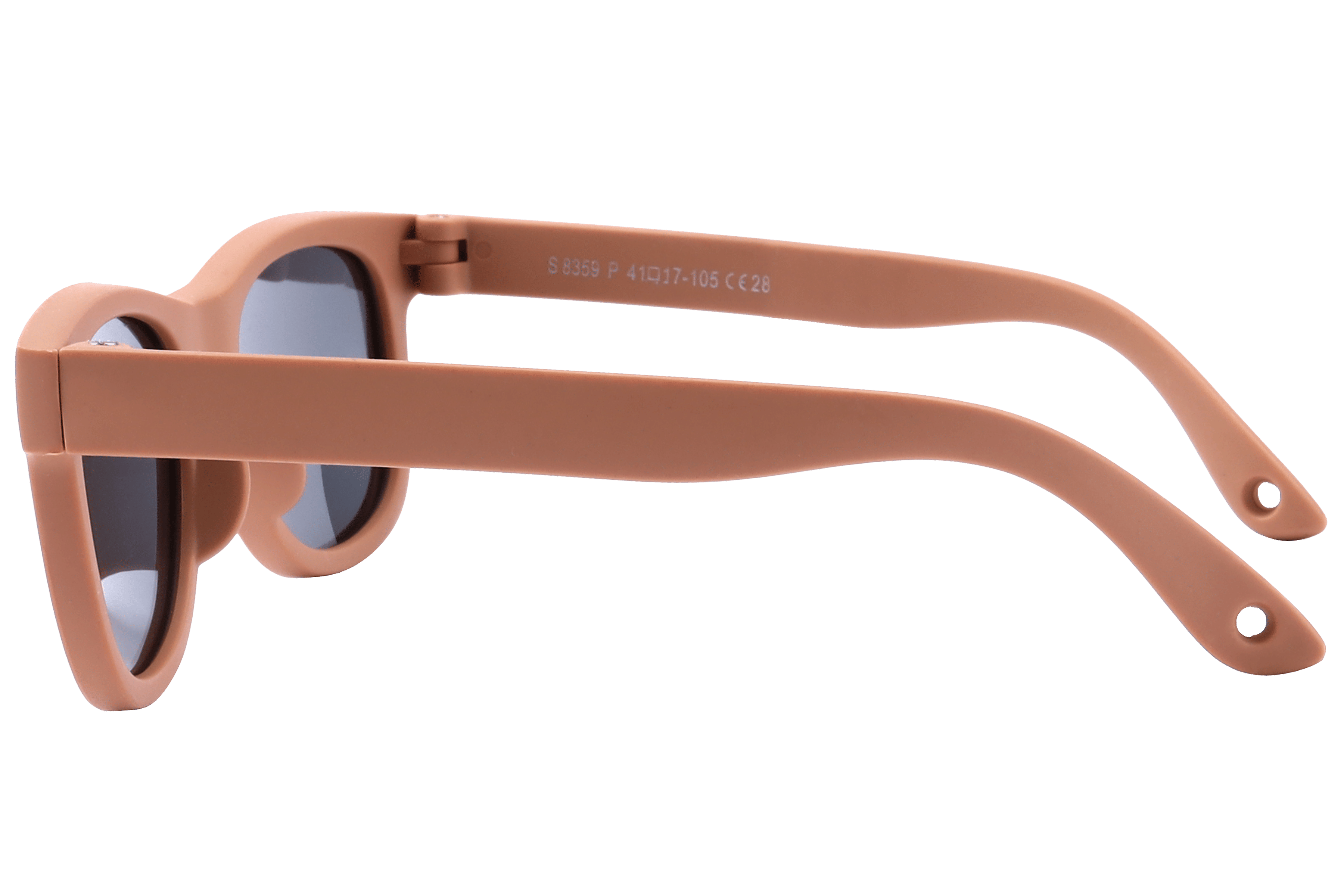Champ S8359P Sunglass Brown Kids Full Shell Sunglass — Brown frame — view 3