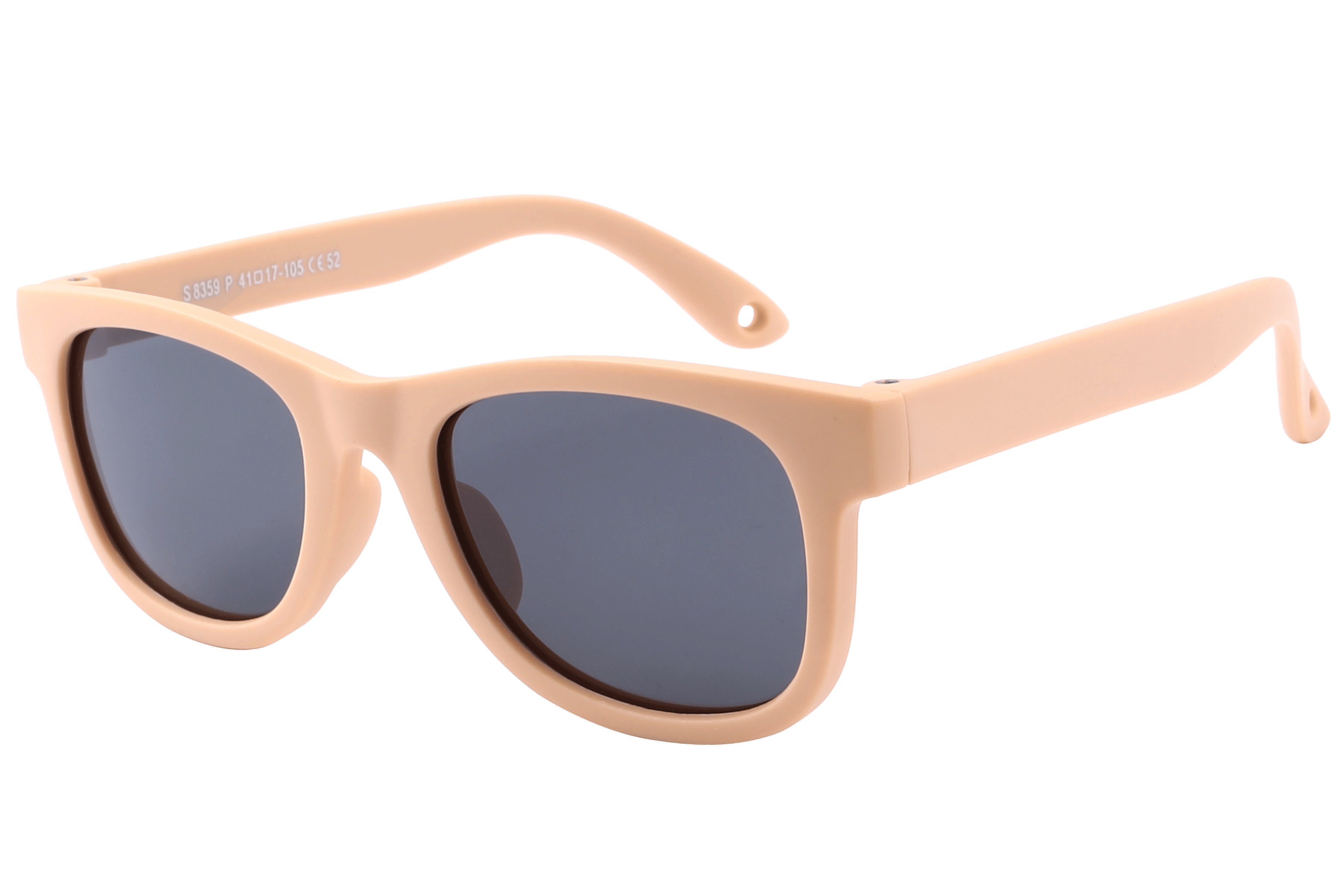 Champ S8359P Sunglass Beige Kids Full Shell — Beige frame