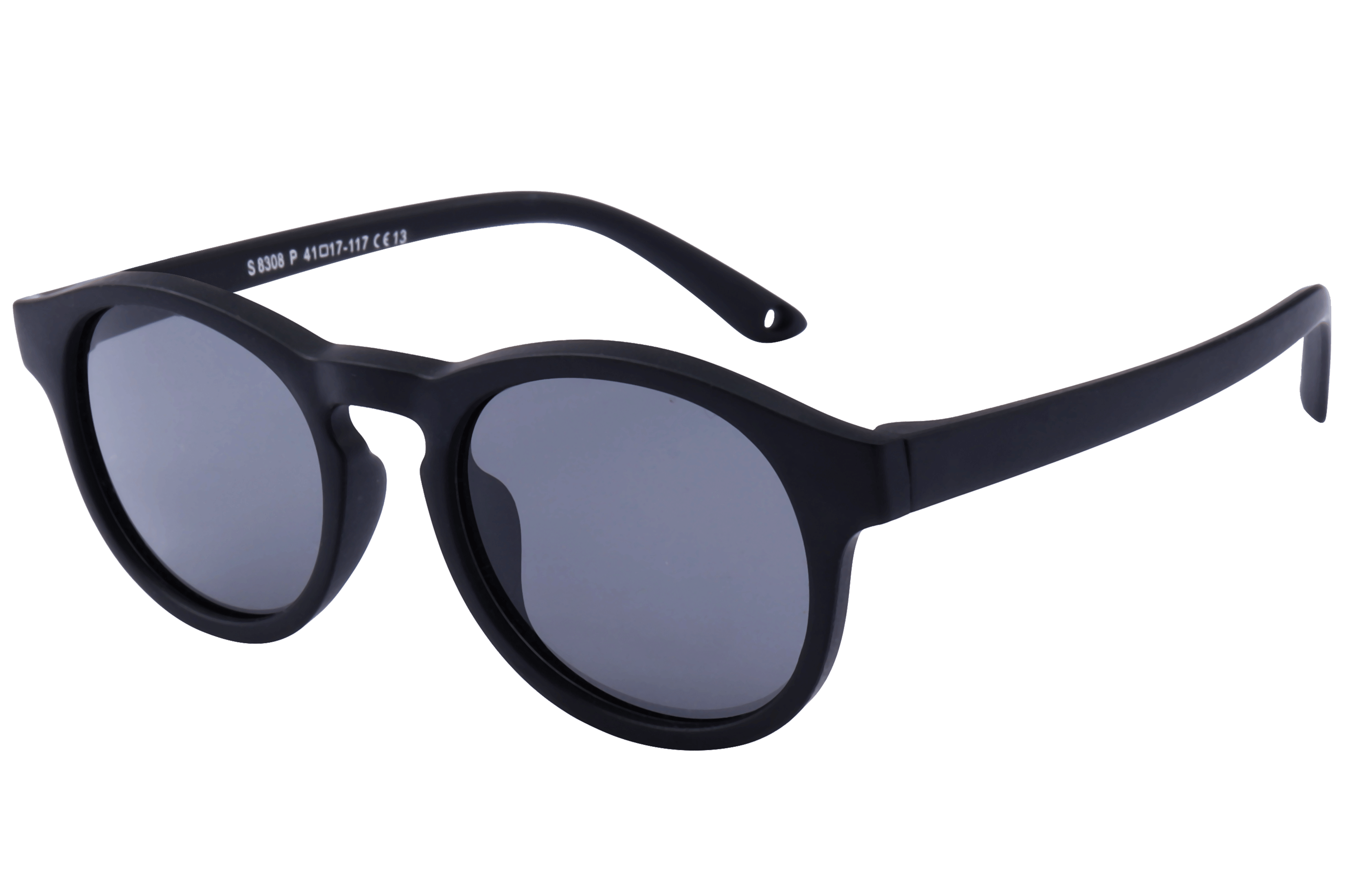 Champ S8308P Sunglass Matt Black Kids Full Shell — Matt Black frame