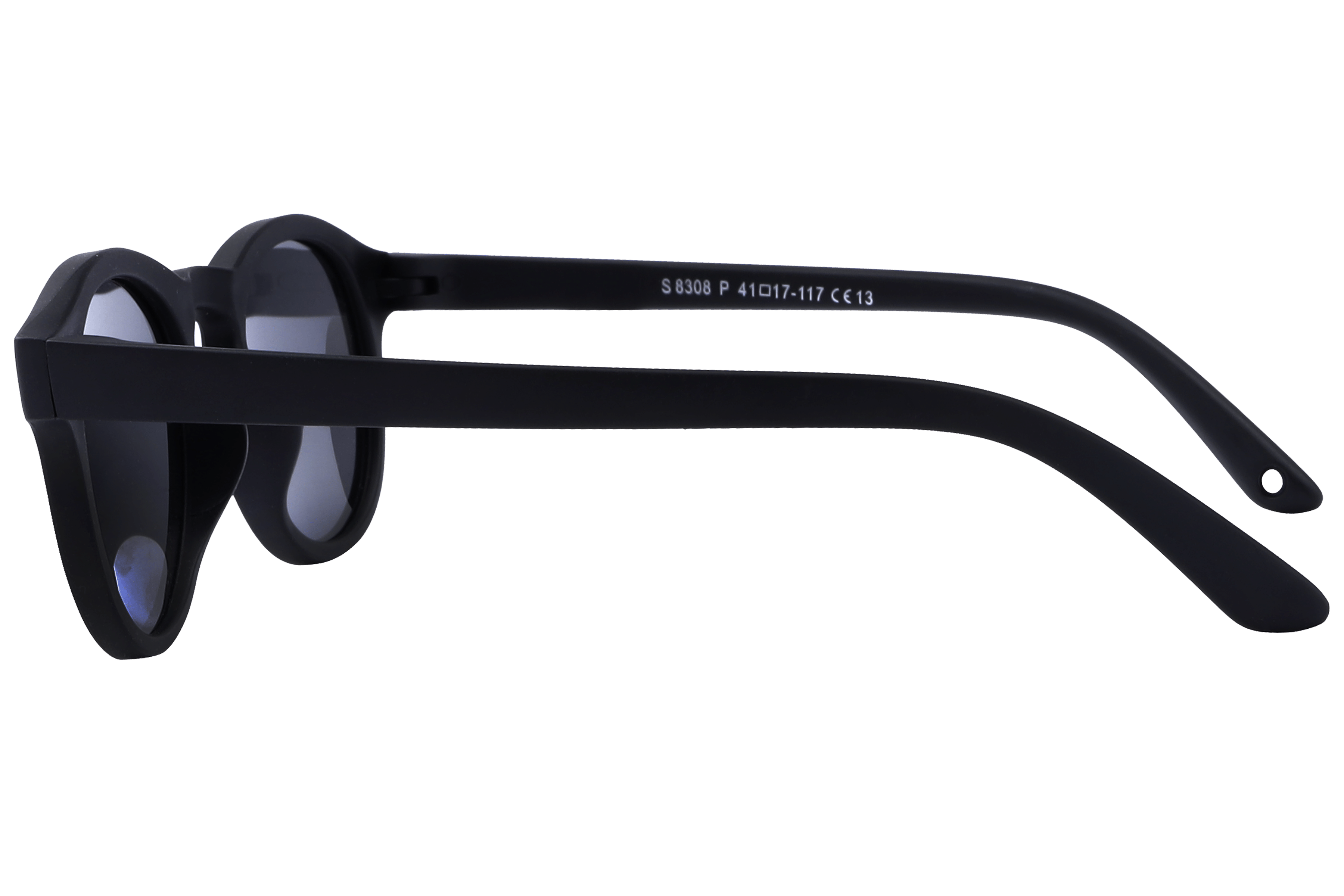 Champ S8308P Sunglass Matt Black Kids Full Shell Sunglass — Matt Black frame — view 3