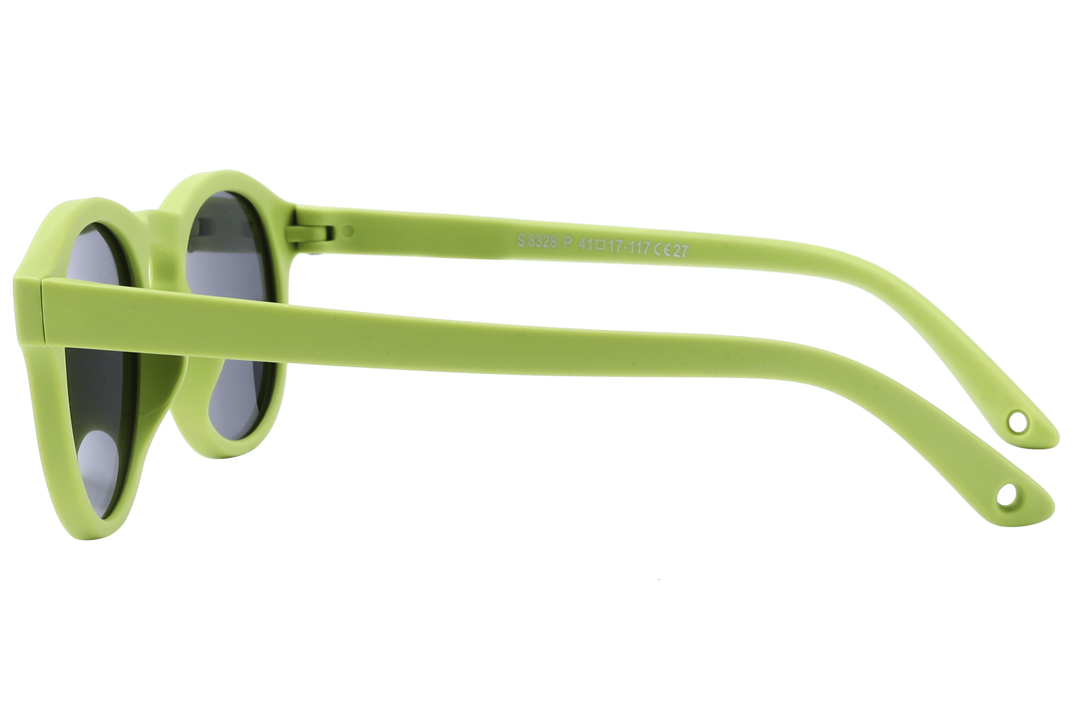 Champ S8328P Sunglass Green Kids Full Shell Sunglass — Green frame — view 3