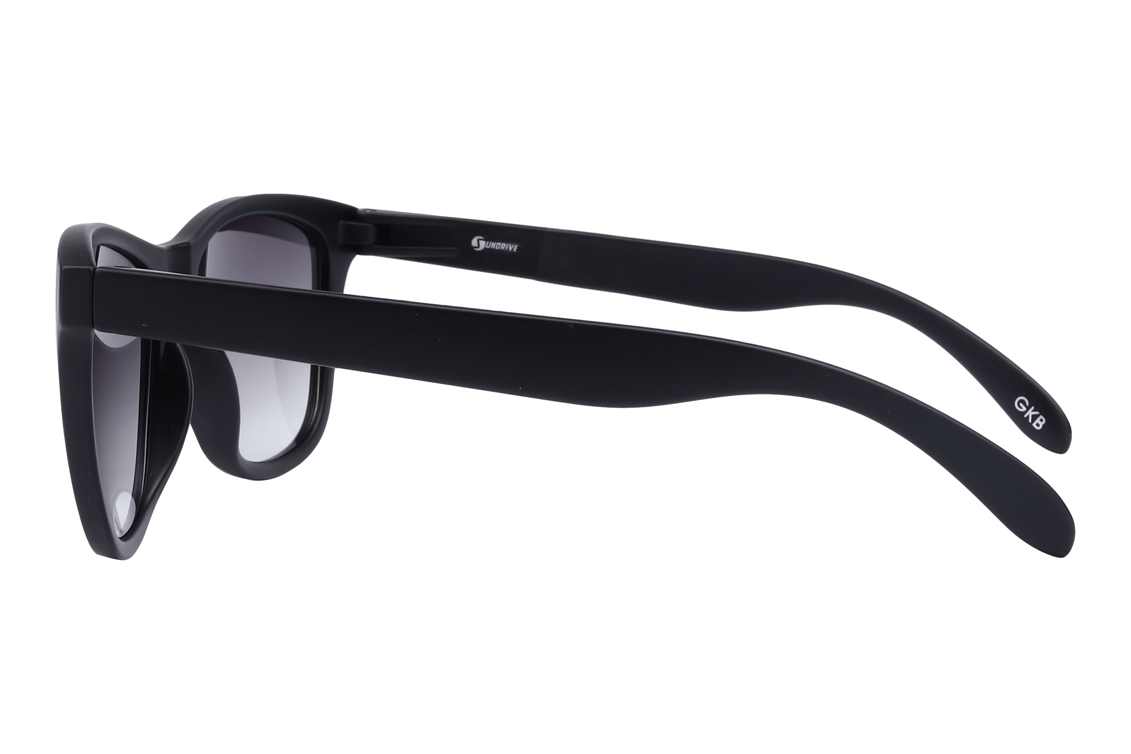 Inspira SD 1219 Sunglass Matt Black Unisex Full Shell Sunglass — Matt Black frame — view 3