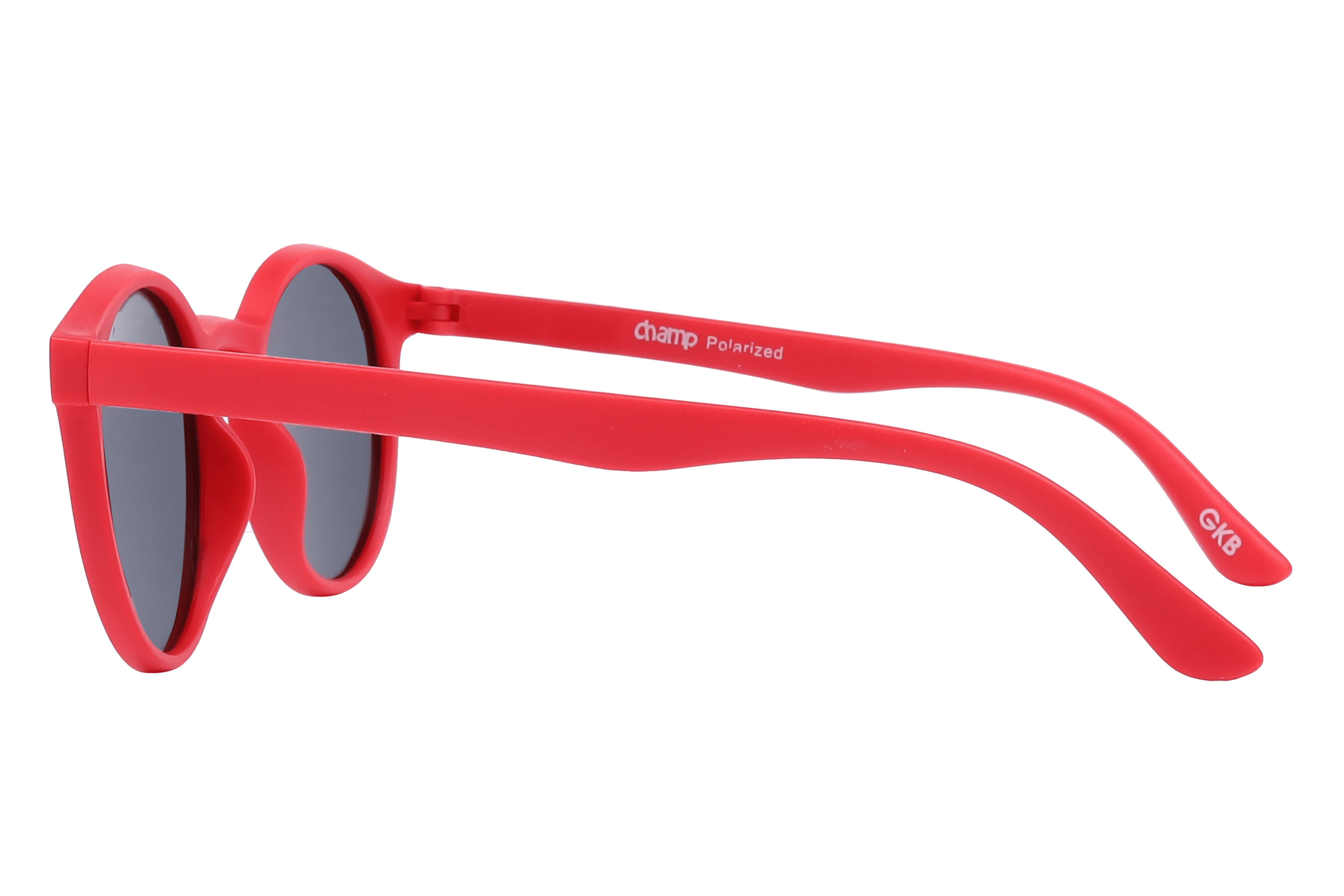 Champ S5009 Sunglass Matt Red Kids Full Shell Sunglass — Matt Red frame — view 3