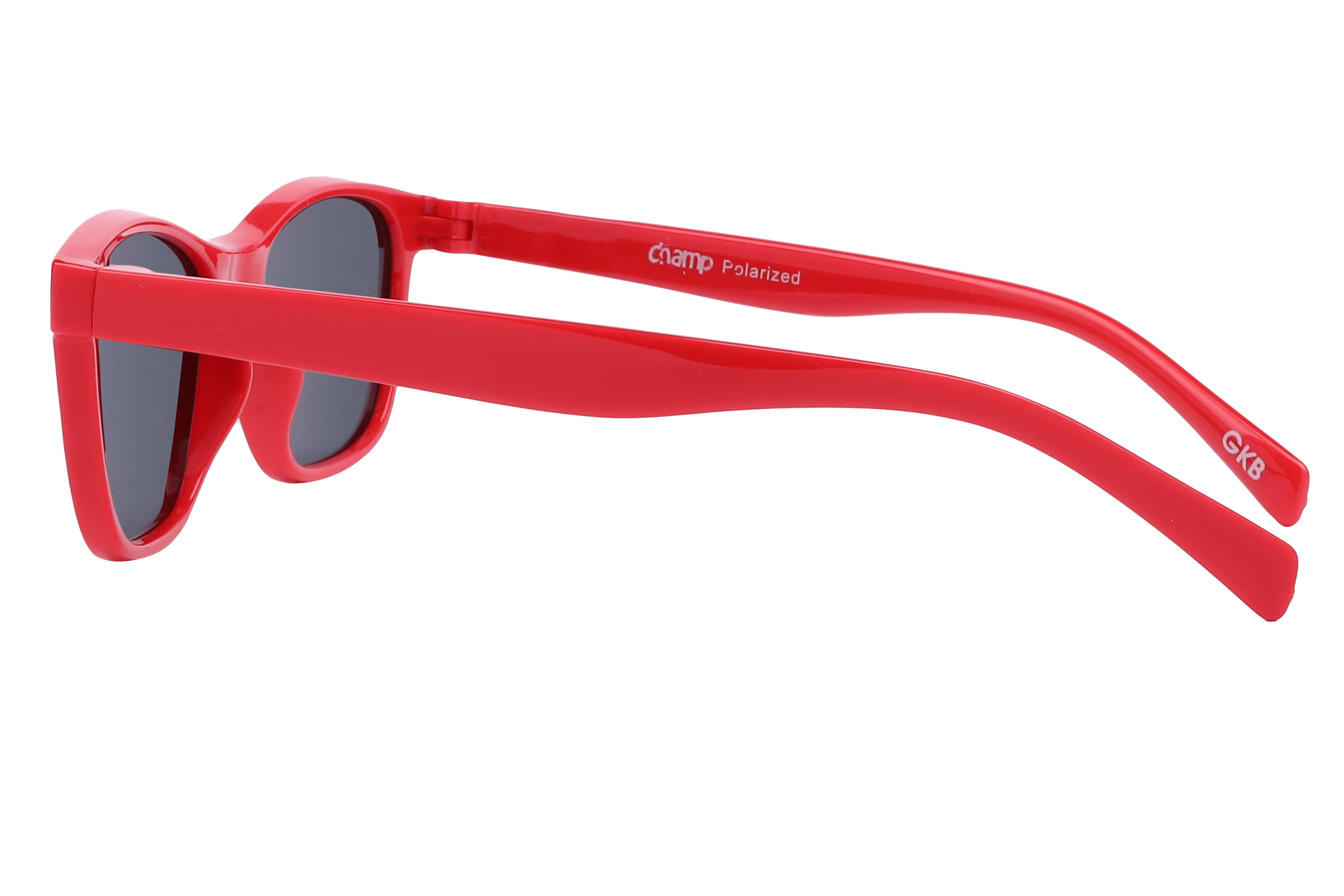Champ S5013P Sunglass Red Kids Full Shell Sunglass — Red frame — view 3