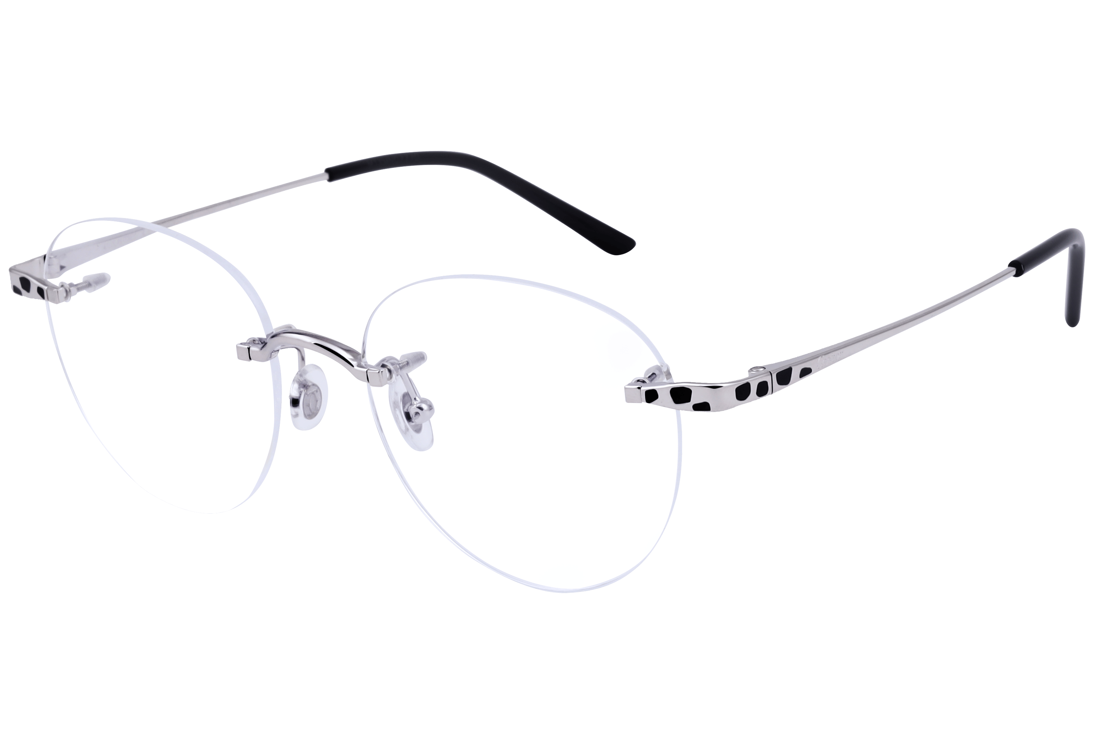 Cartier CT0309O Frame Silver Female RimLess Metal — Silver frame