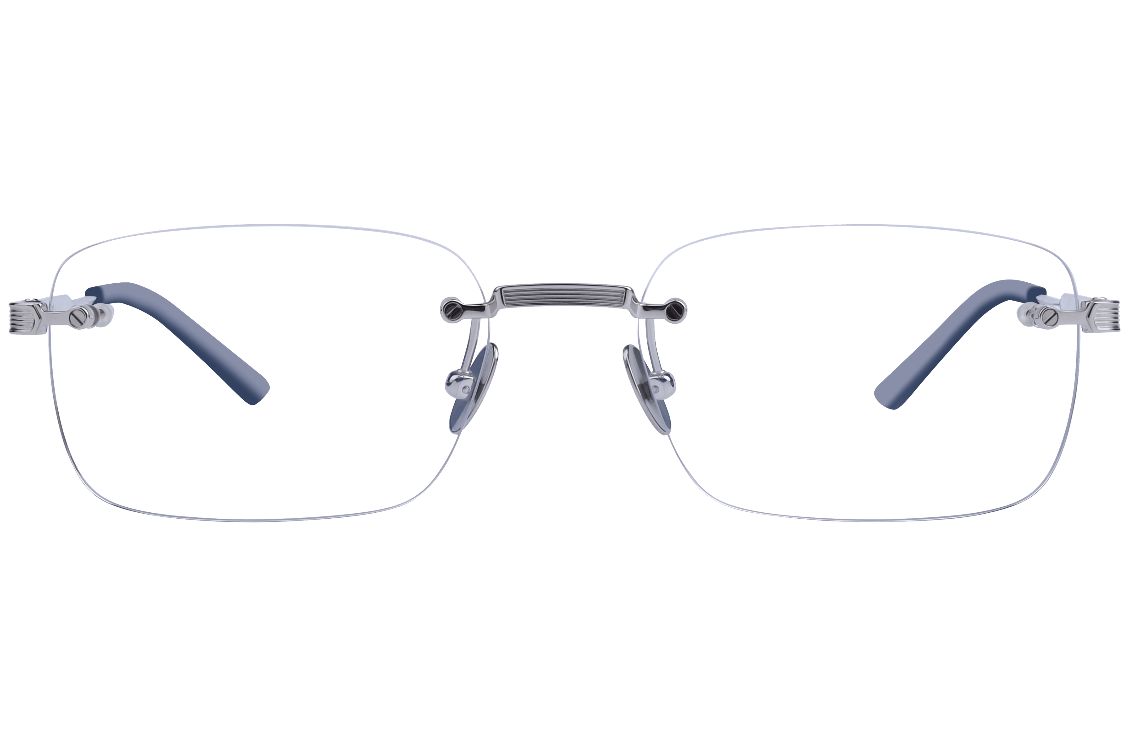 Cartier CT0349O Frame Silver Male RimLess Metal — Silver frame
