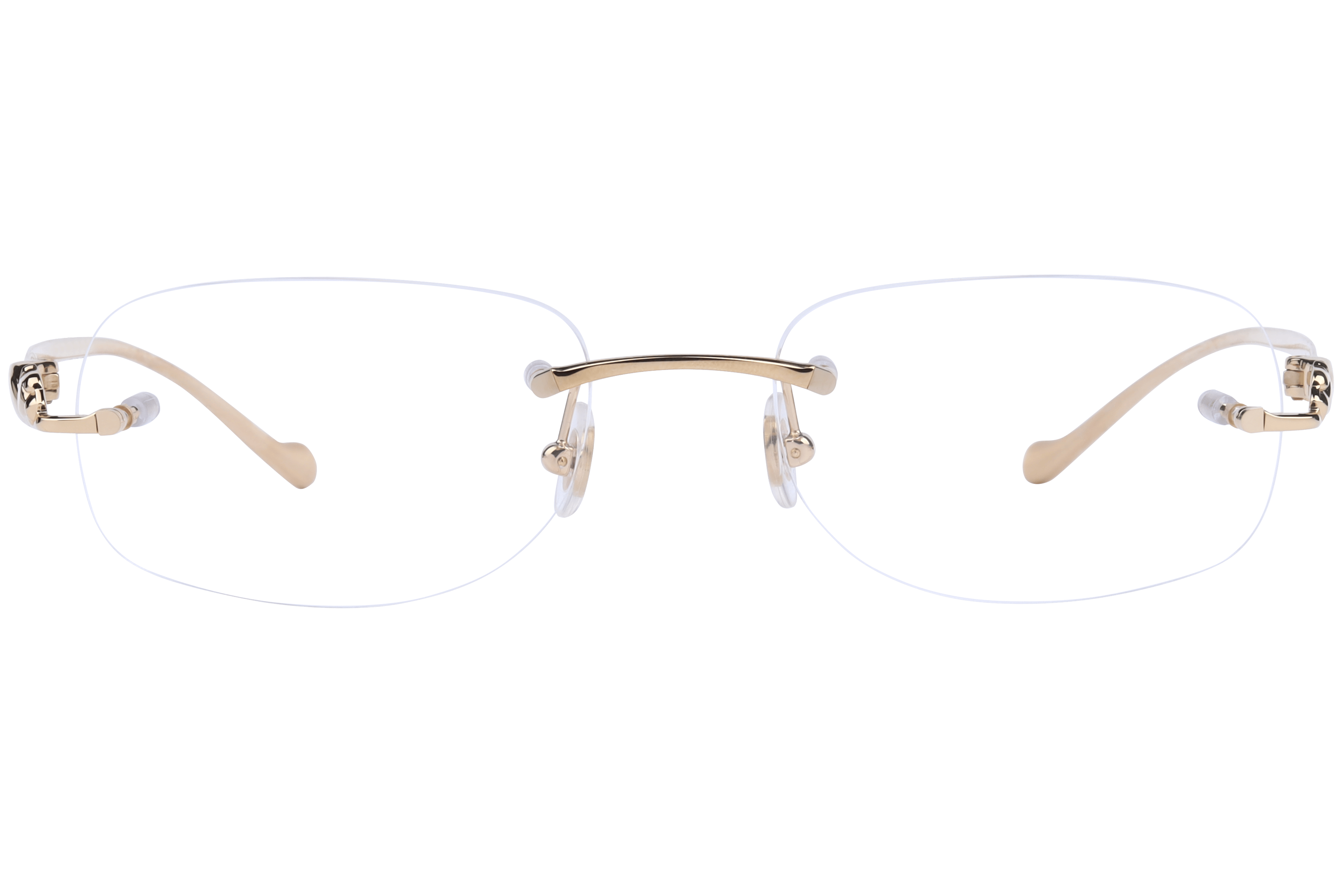 Cartier FR Cartier CT0058O Frame Gold Male RimLess Metal — Gold frame