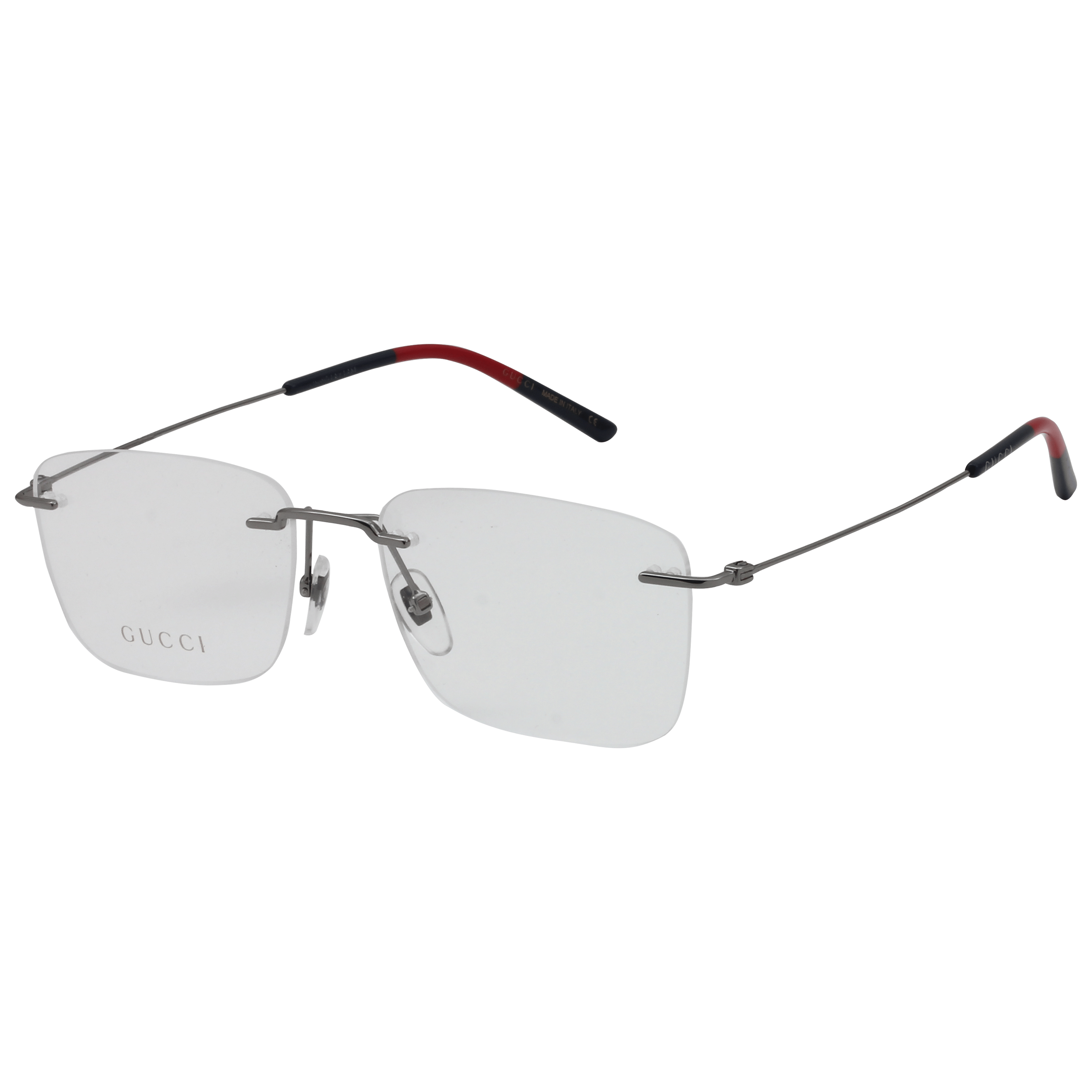 Gucci GG0399O Frame Grey Male RimLess Metal — Grey frame
