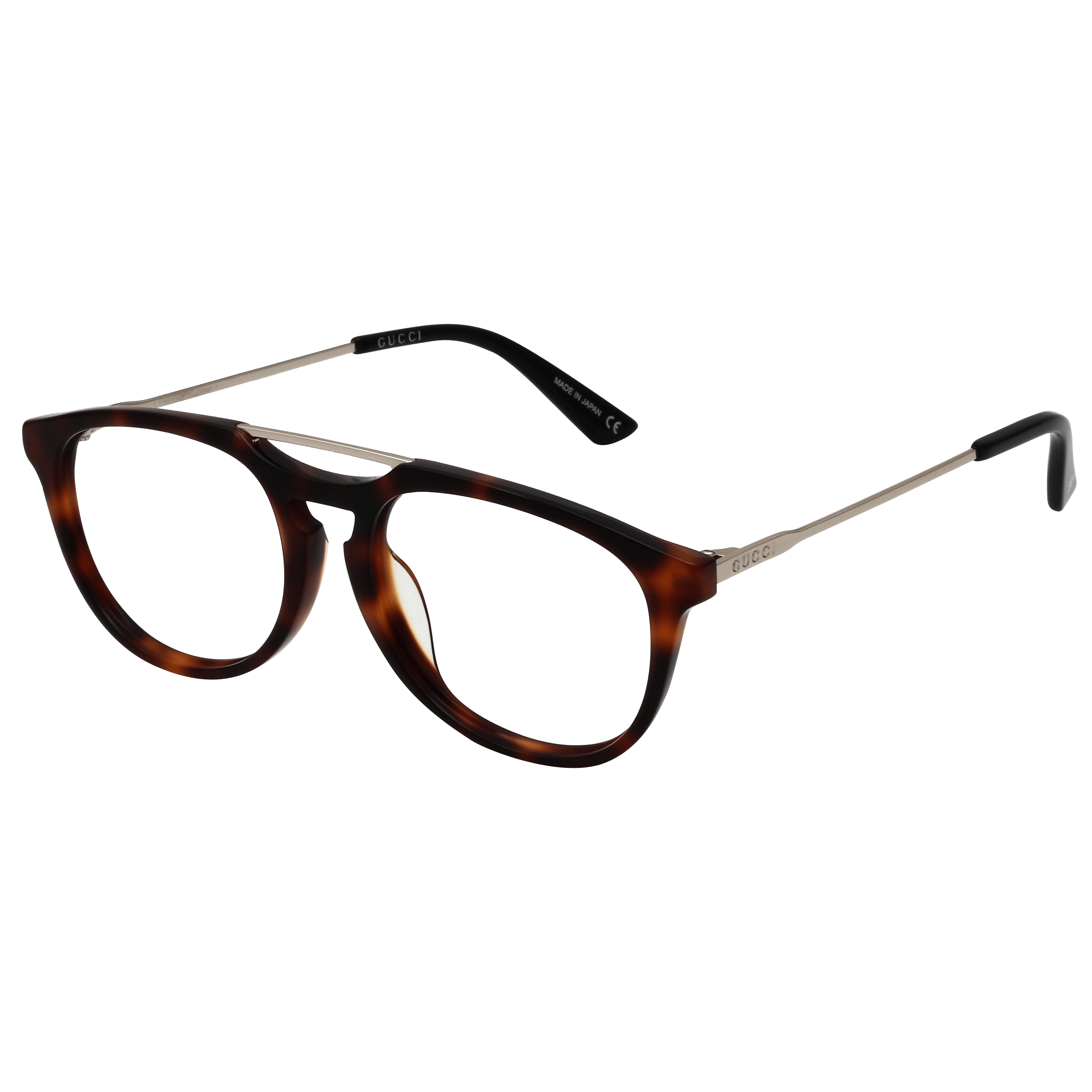 Gucci GG0411OA Frame Tortoise Male Full Metal — Tortoise frame