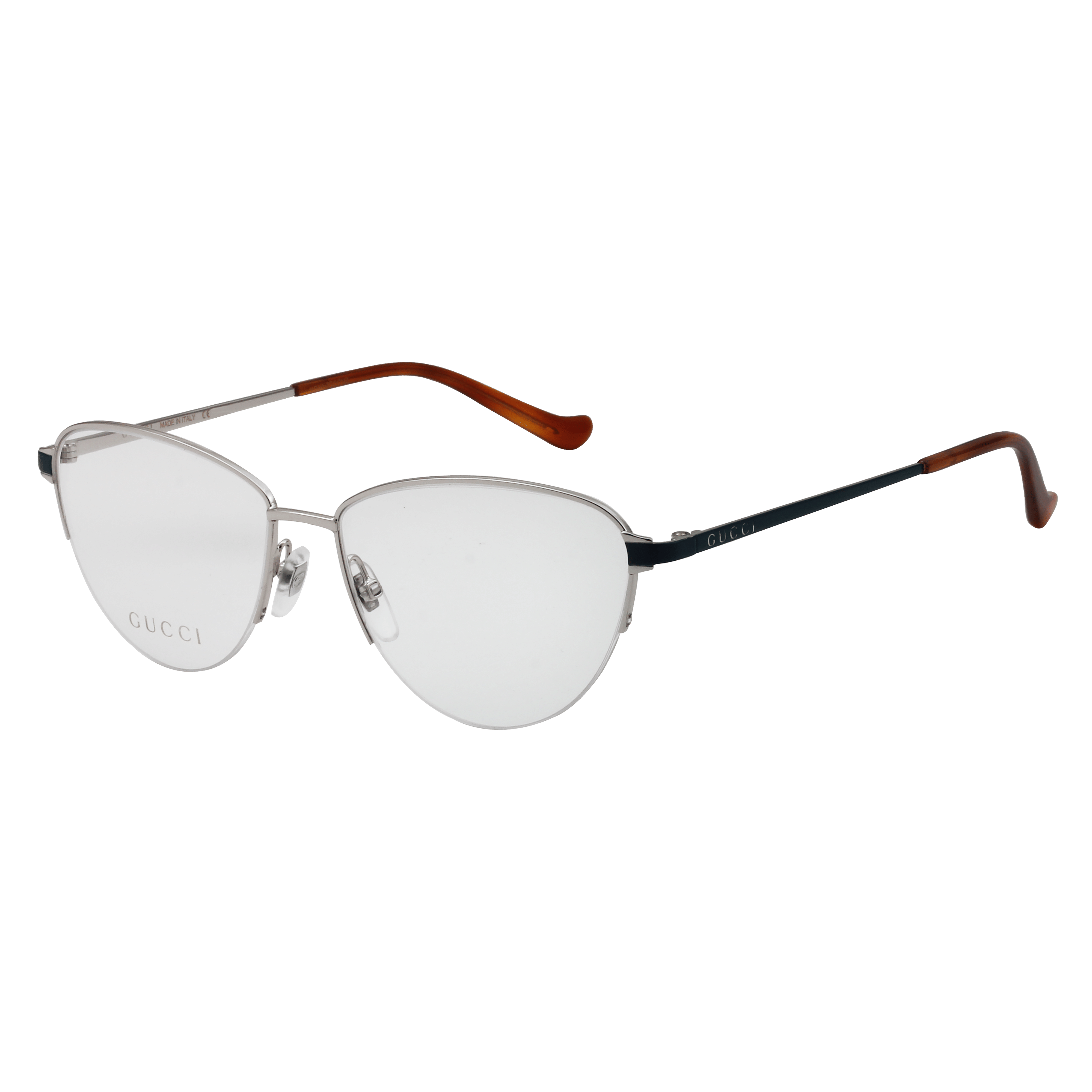 Gucci GG0580O Frame Silver Female Supra Metal — Silver frame