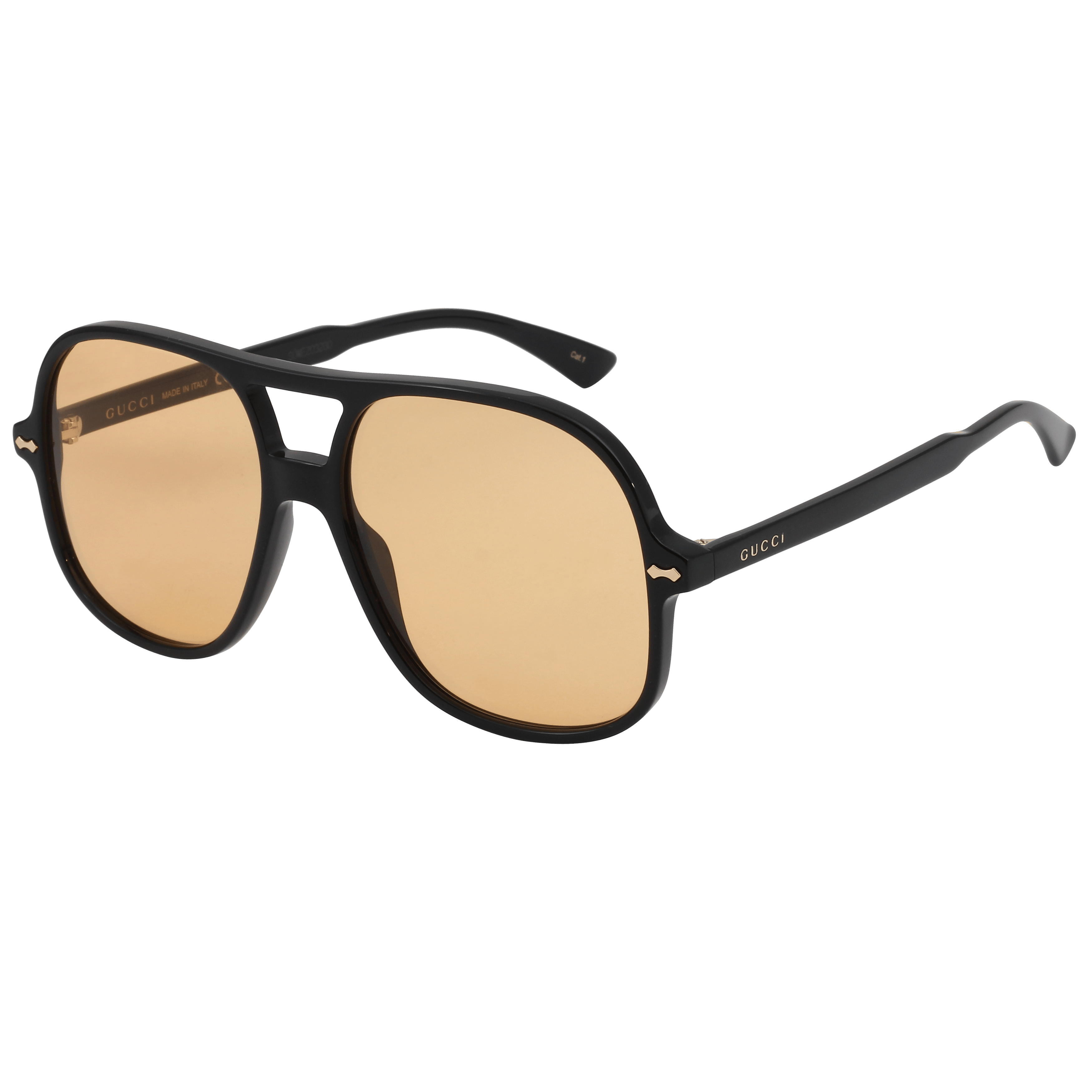 Gucci GG0706S Sunglass Black Male Full Shell — Black frame