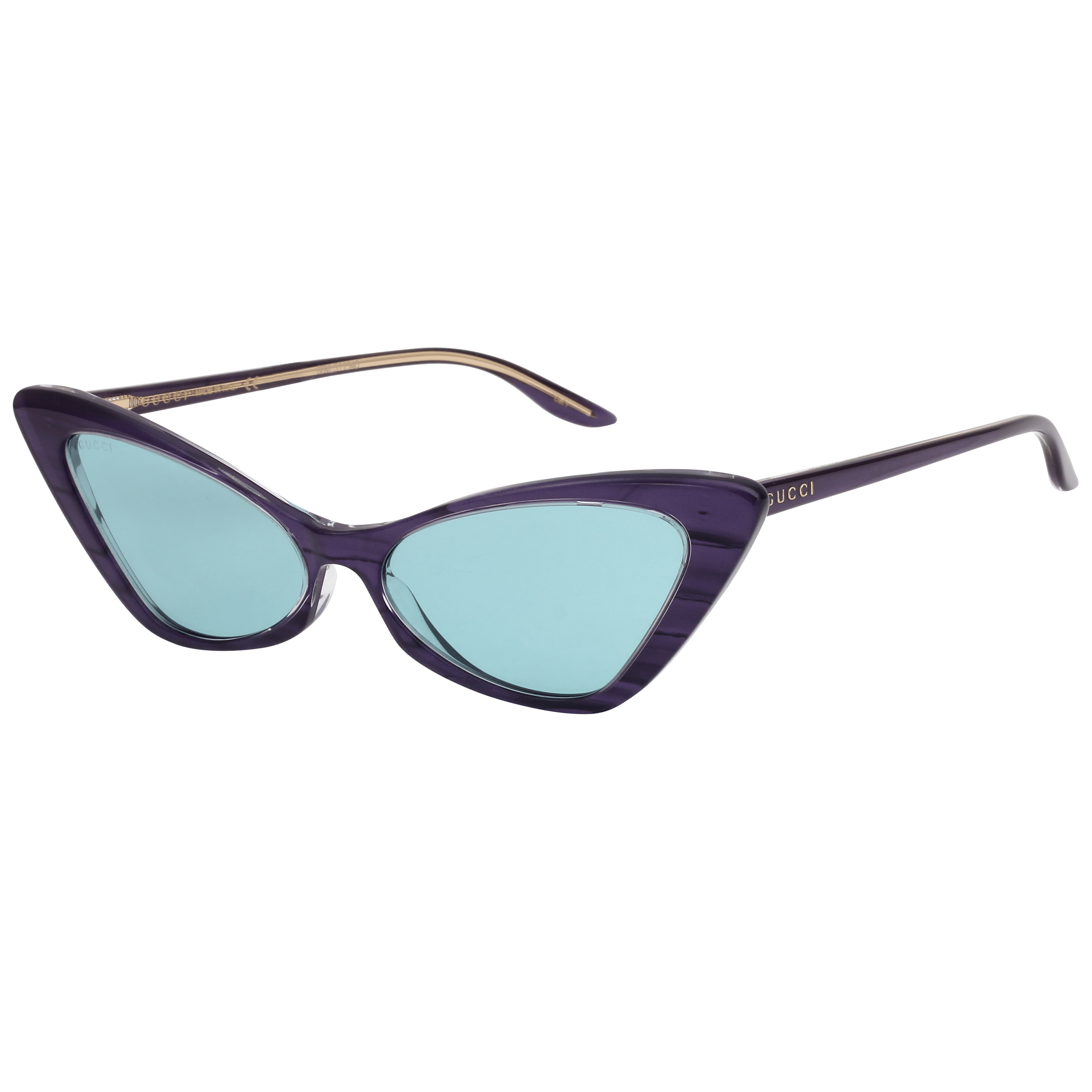 Gucci GG0708S Sunglass Violet Female Full Shell — Violet frame