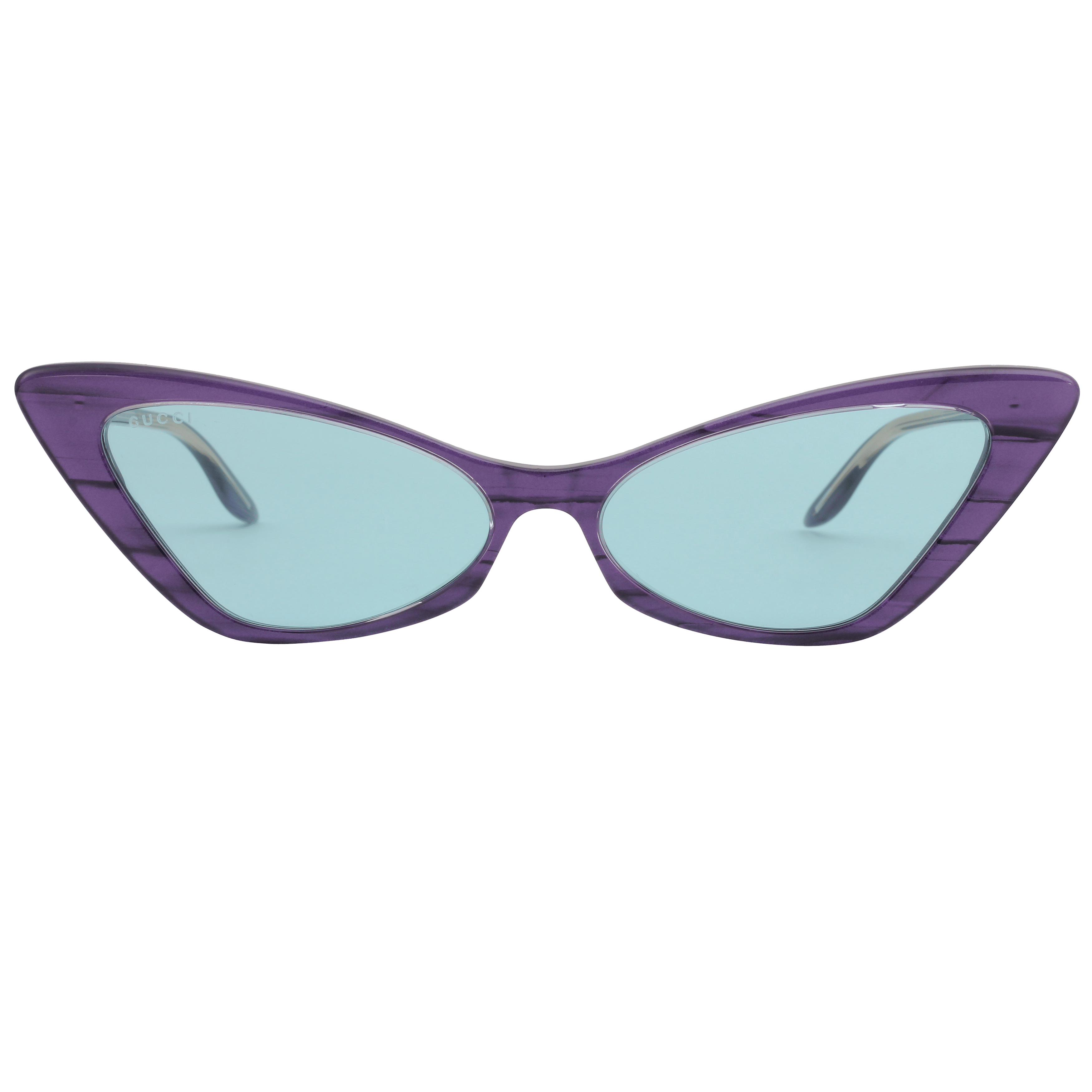 Gucci GG0708S Sunglass Violet Female Full Shell Sunglass — Violet frame — view 2