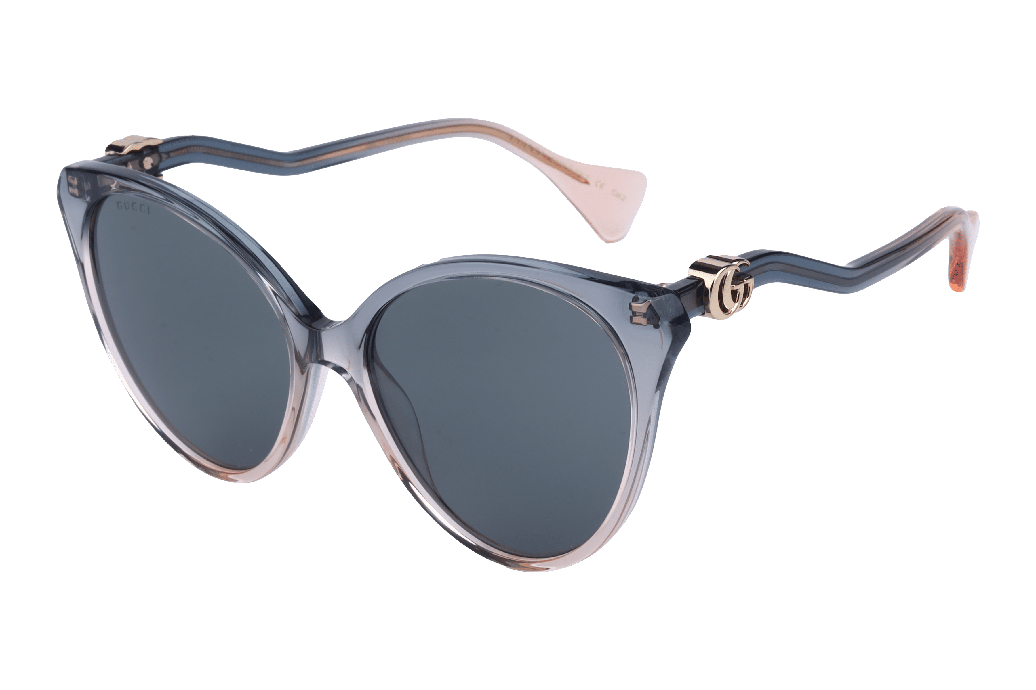 Gucci GG1011S Sunglass Blue Female Full Shell — Black frame