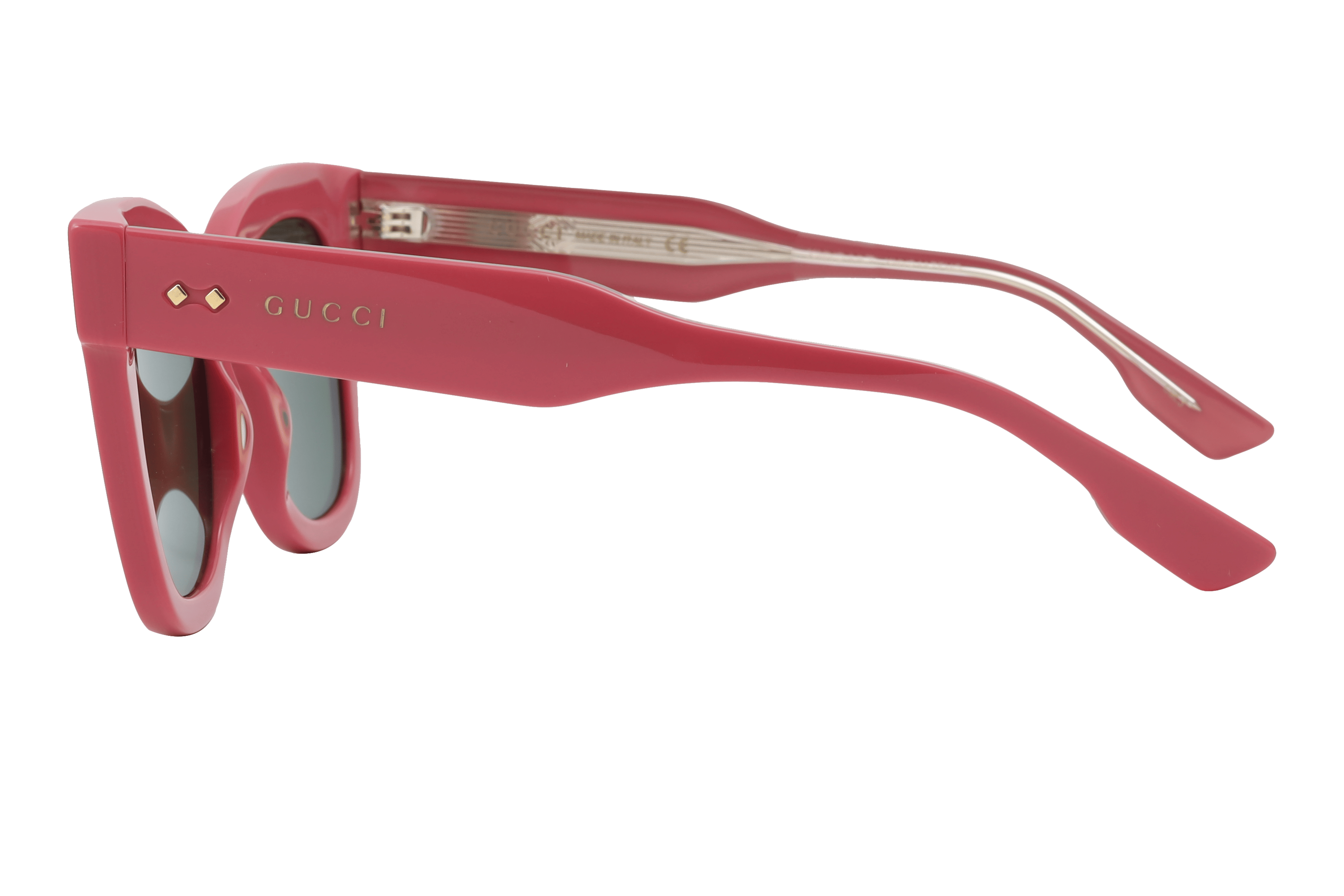 Gucci GG1082S Sunglass Pink Female Full Shell Sunglass — Pink frame — view 3