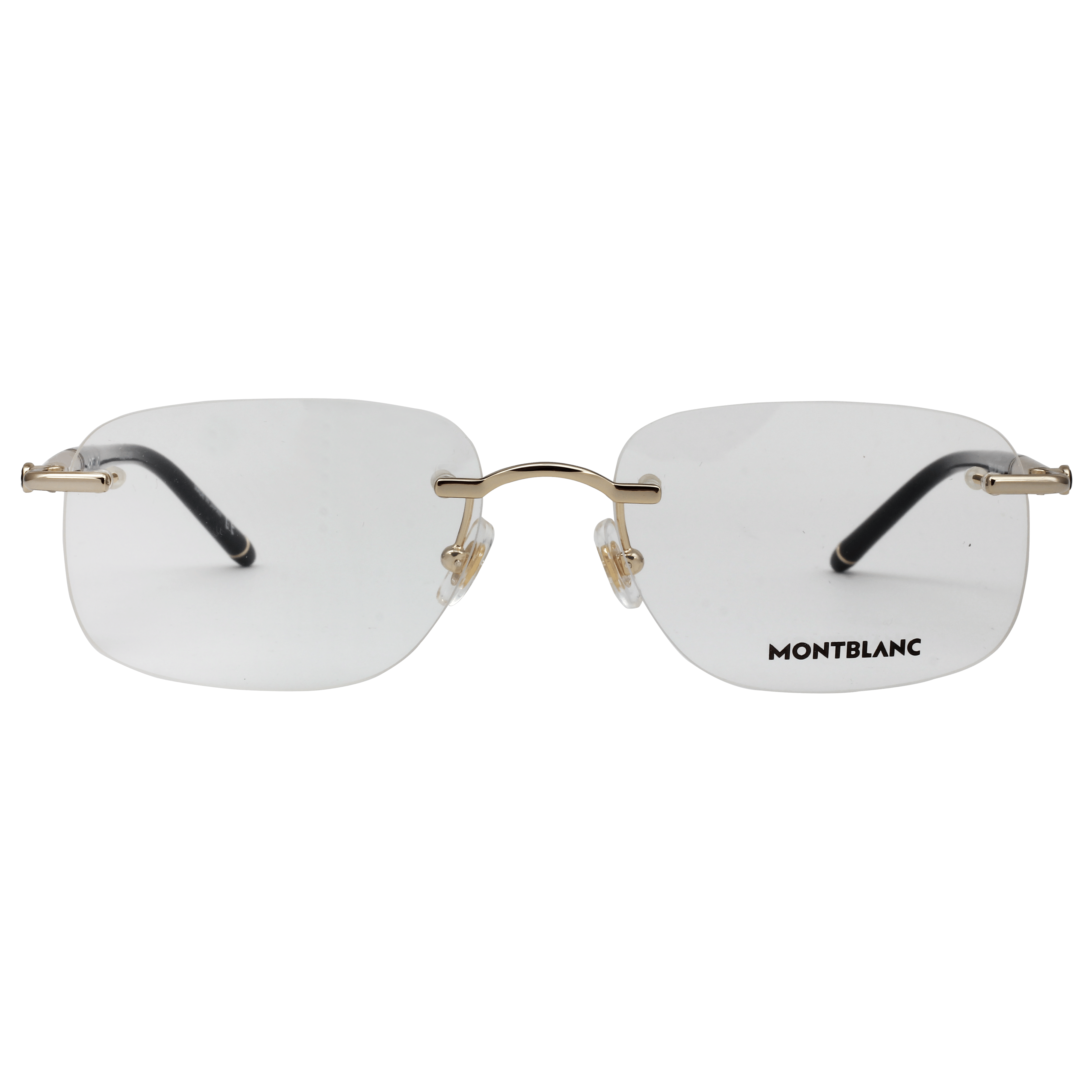 Mont Blanc N MB0071O Frame Gold Male RimLess Metal Frame — Gold frame — view 2