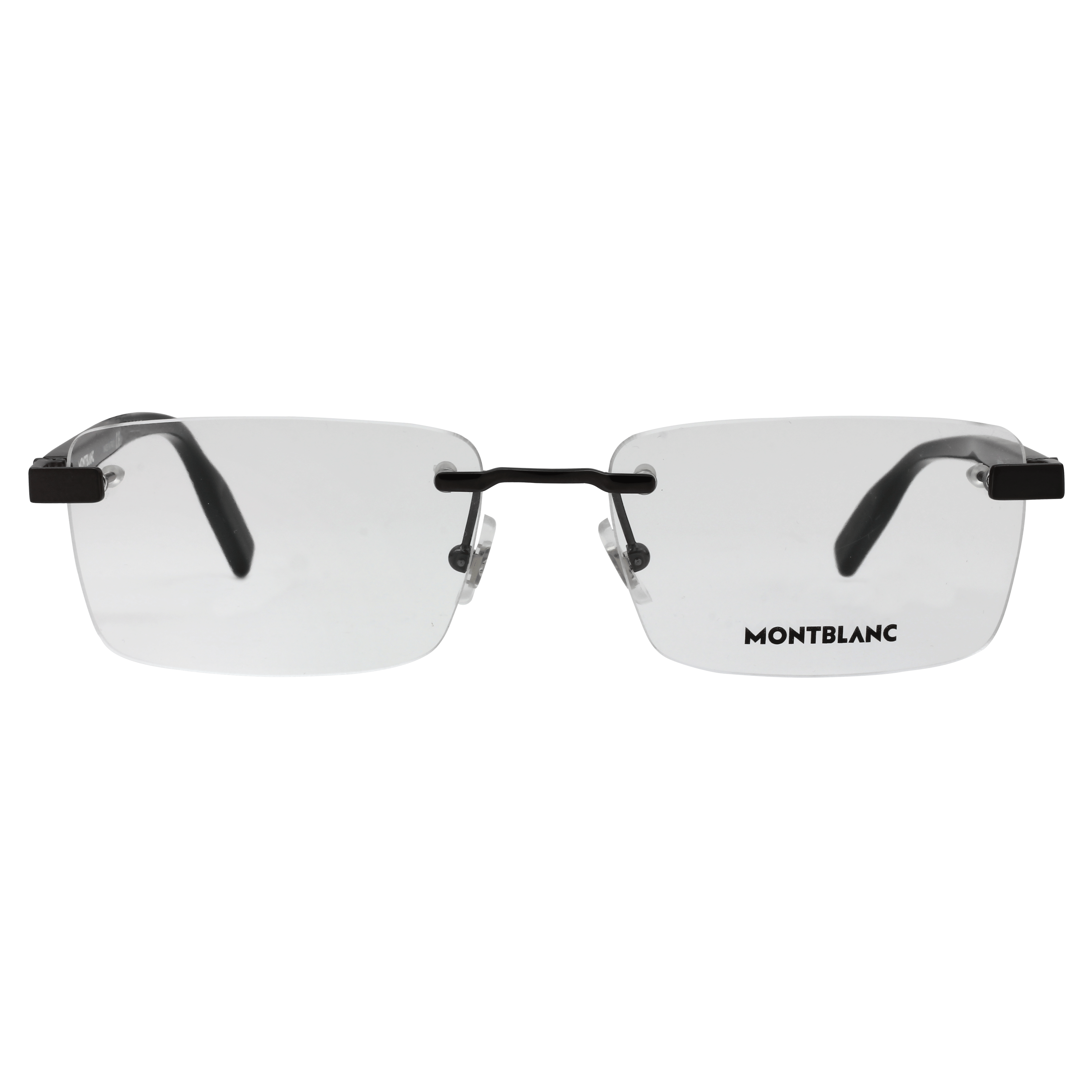 Mont Blanc N MB0055O Frame Grey Male RimLess Shell Frame — Grey frame — view 2