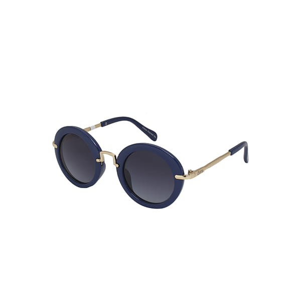 Champ 0416D Sunglass Blue Kids Full Metal Sunglass — Blue frame — alternate view