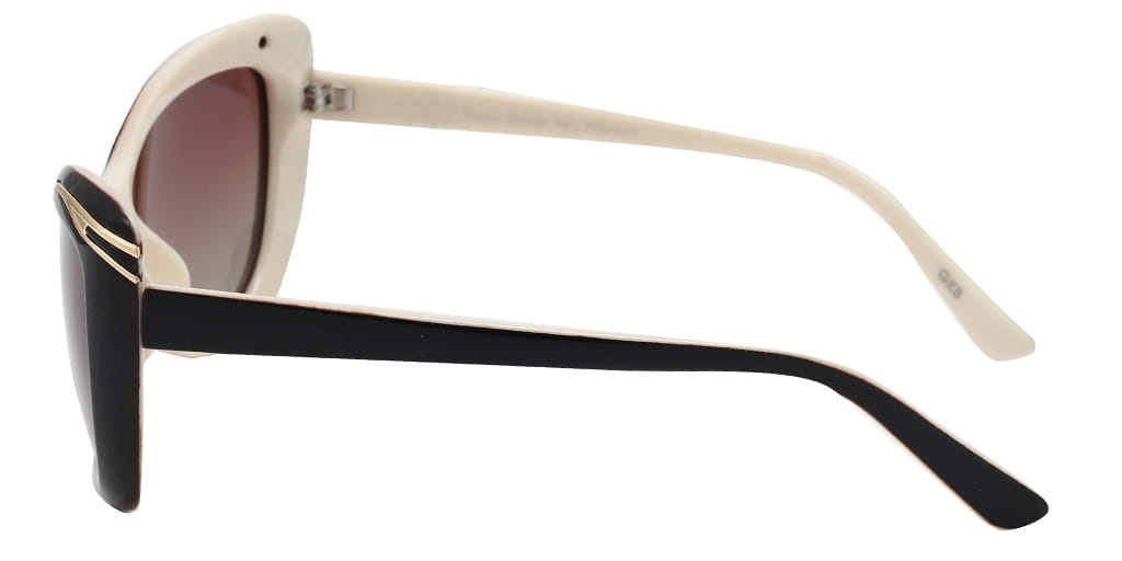 Inspira 1618D Sunglass Brown Female Full Shell Sunglass — view 4