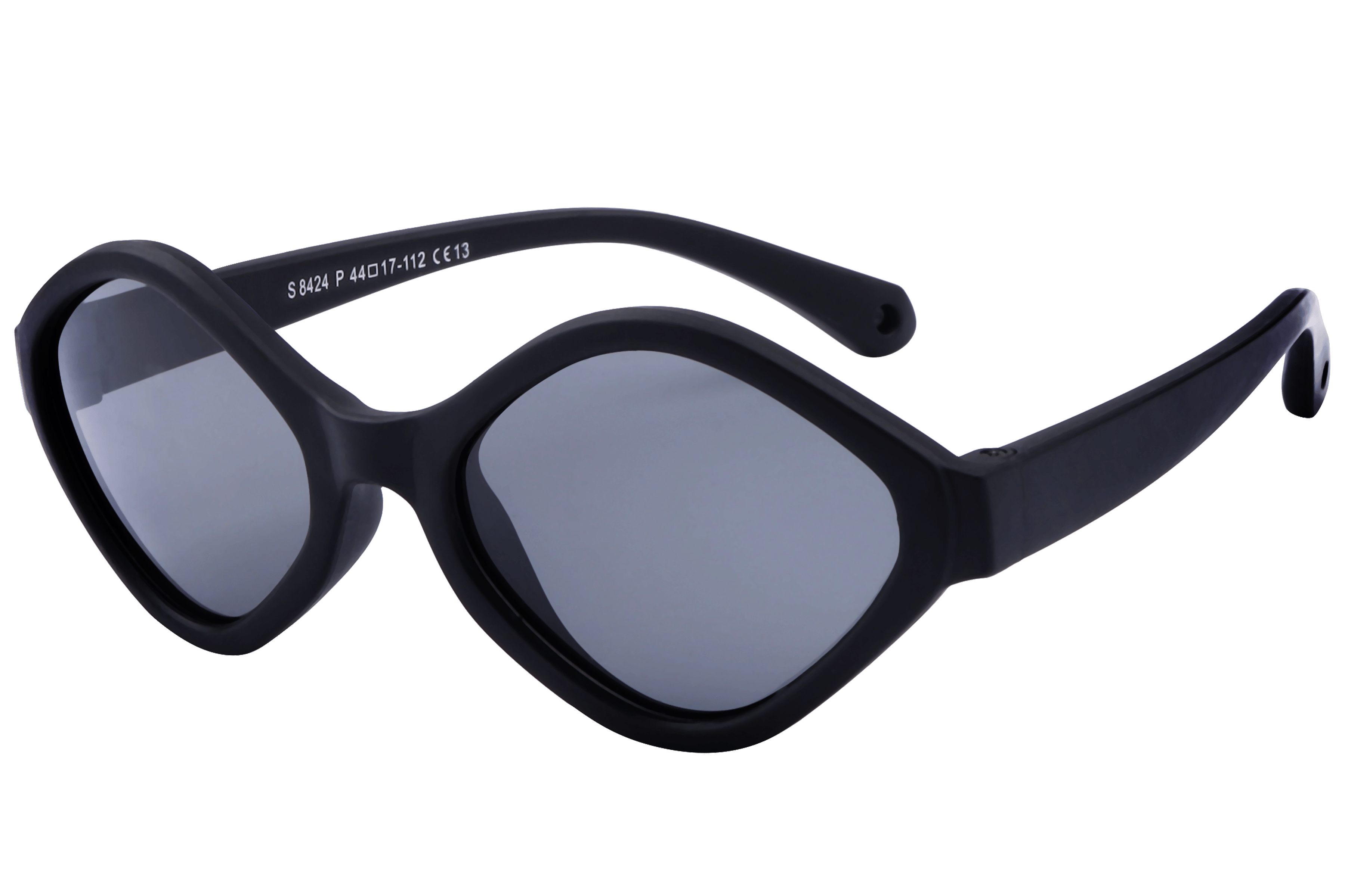 Champ S8424P Sunglass Black Kids Full Shell — Black frame