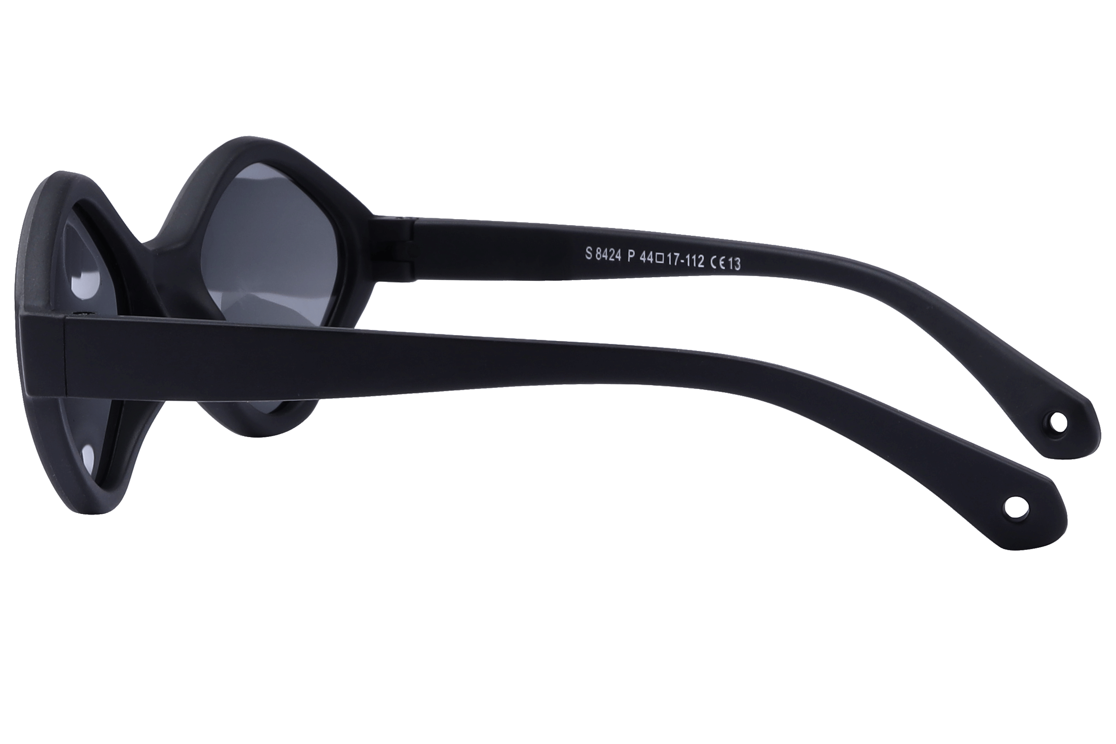 Champ S8424P Sunglass Black Kids Full Shell Sunglass — Black frame — view 3