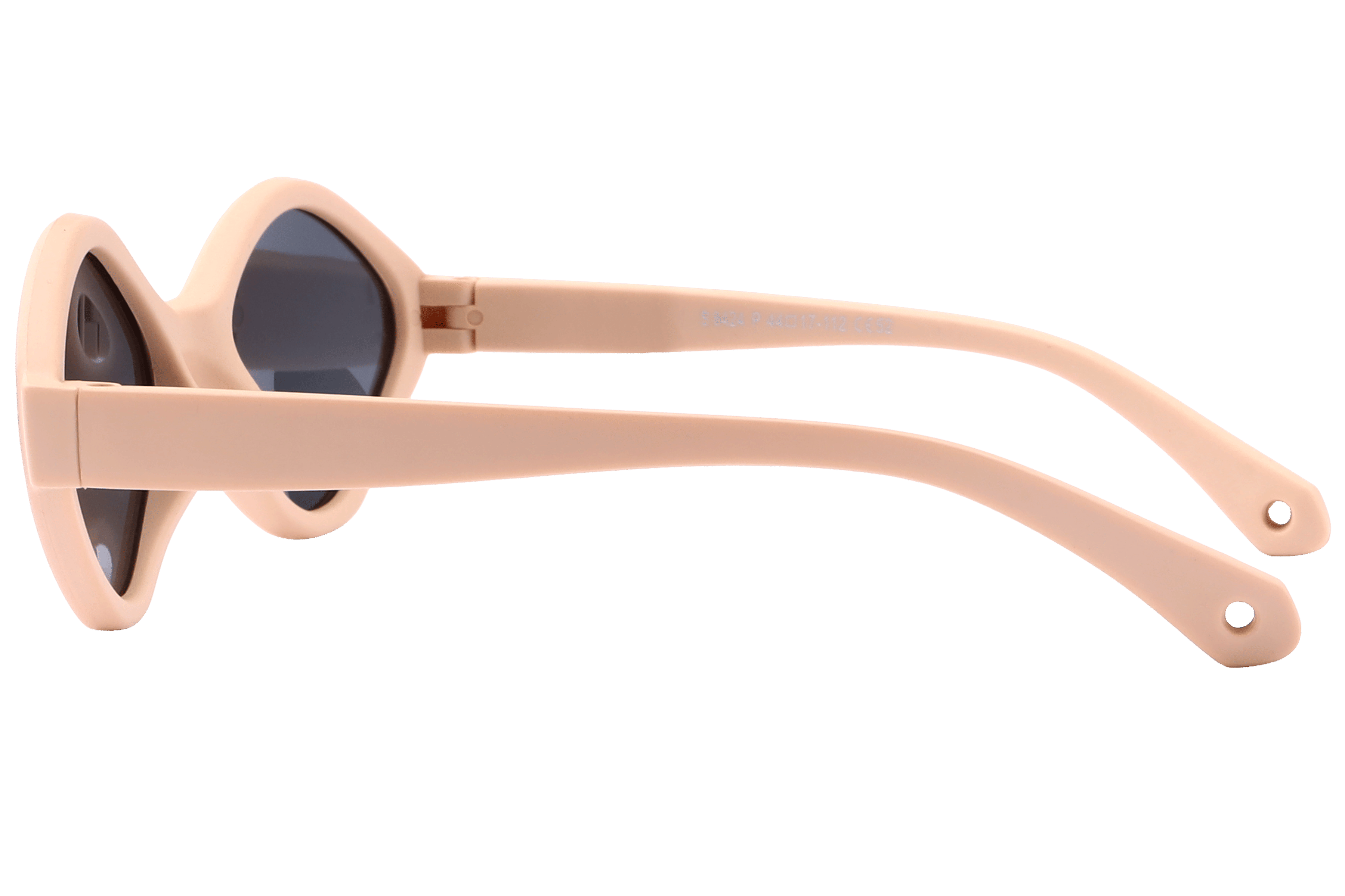Champ S8424P Sunglass Beige Kids Full Shell Sunglass — Beige frame — view 3