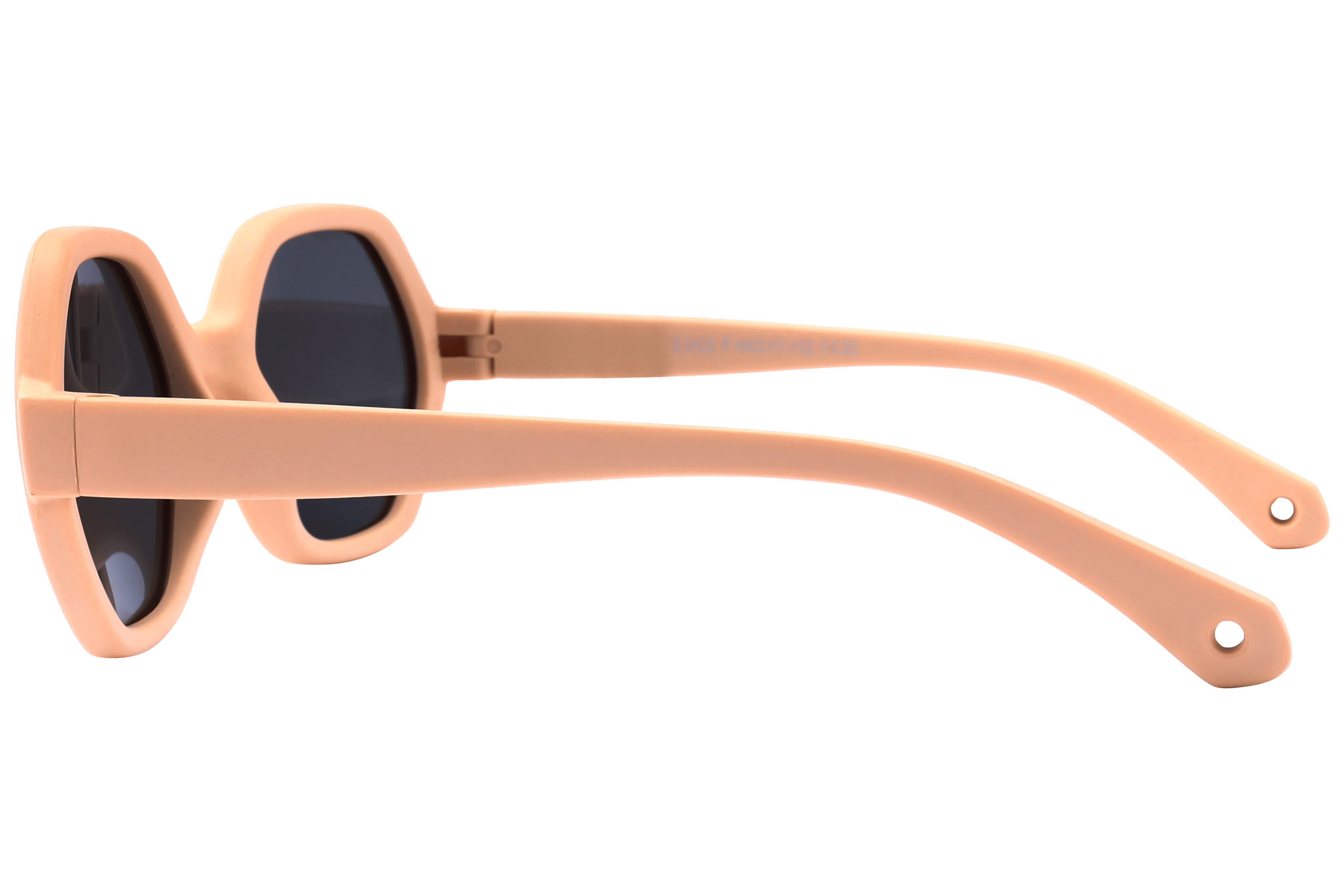 Champ S8425P Sunglass Beige Kids Full Shell Sunglass — Beige frame — view 3