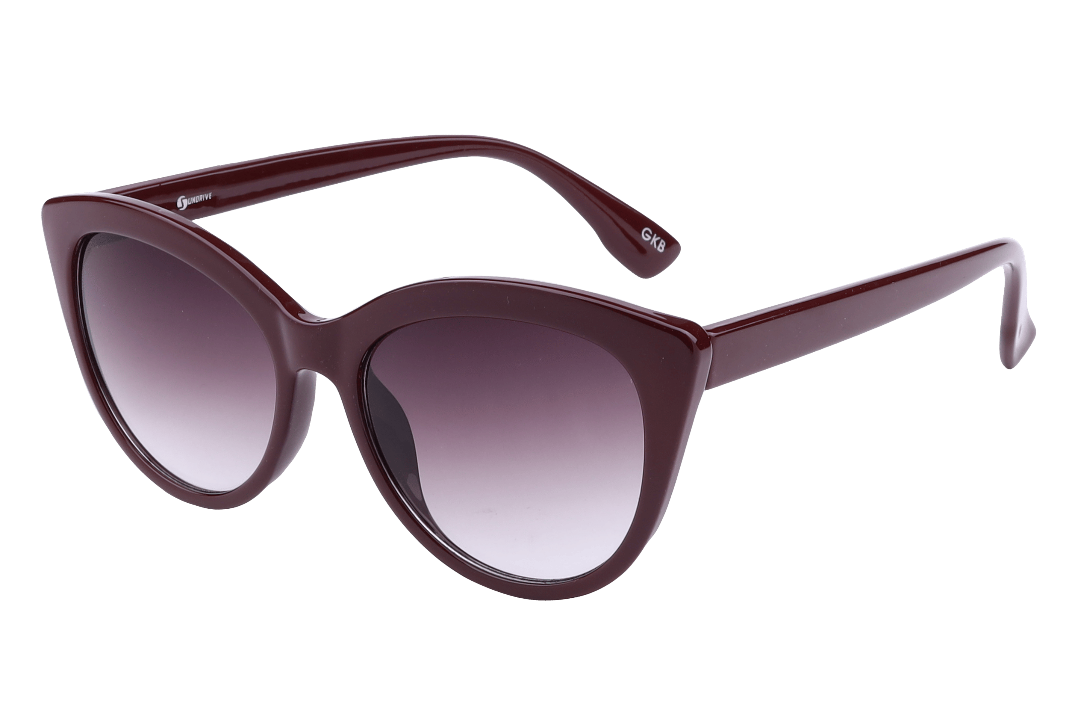Inspira SD 1207 Sunglass Maroon Female Full Shell — Maroon frame