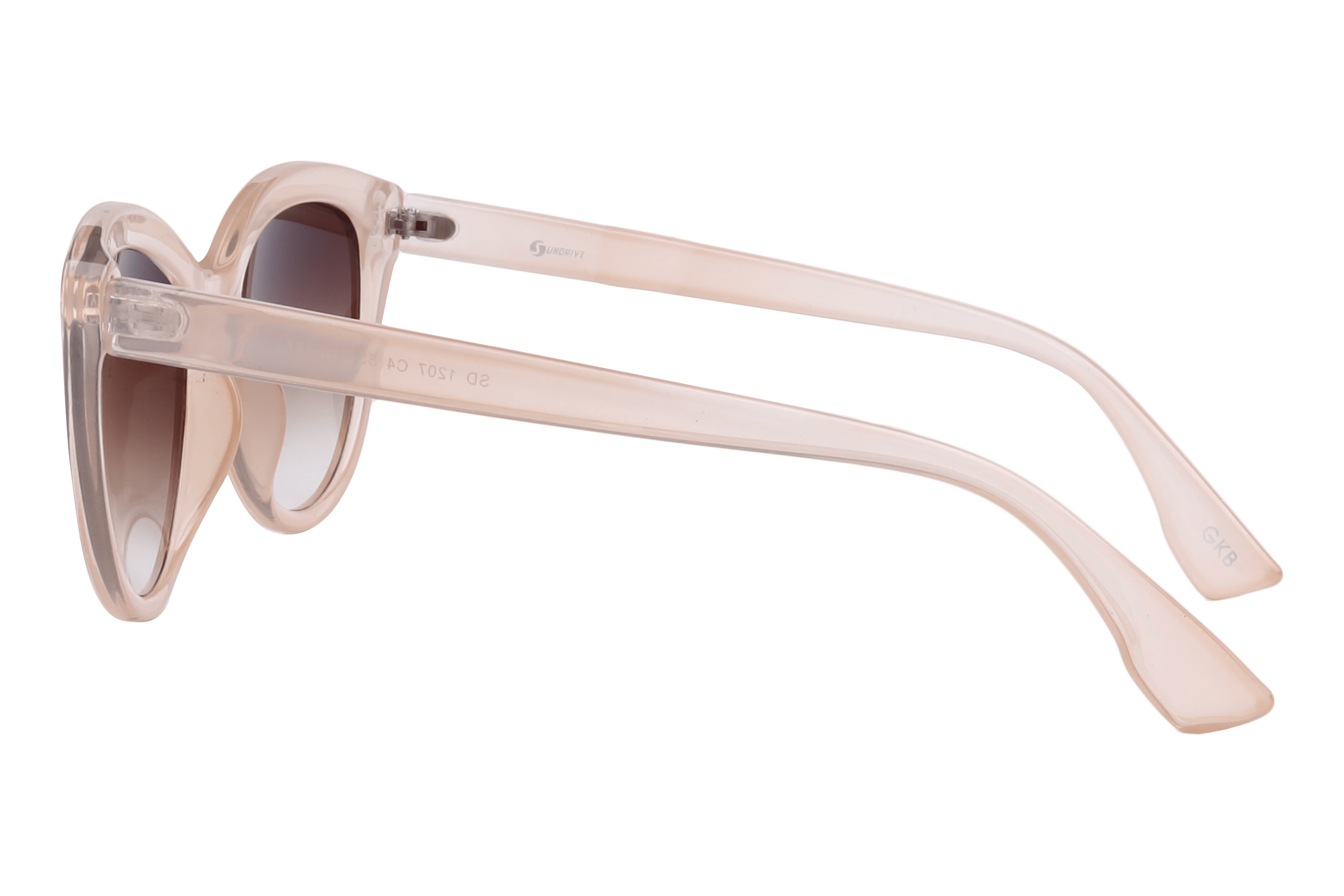 Inspira SD 1207 Sunglass Beige Female Full Shell Sunglass — Beige frame — view 3