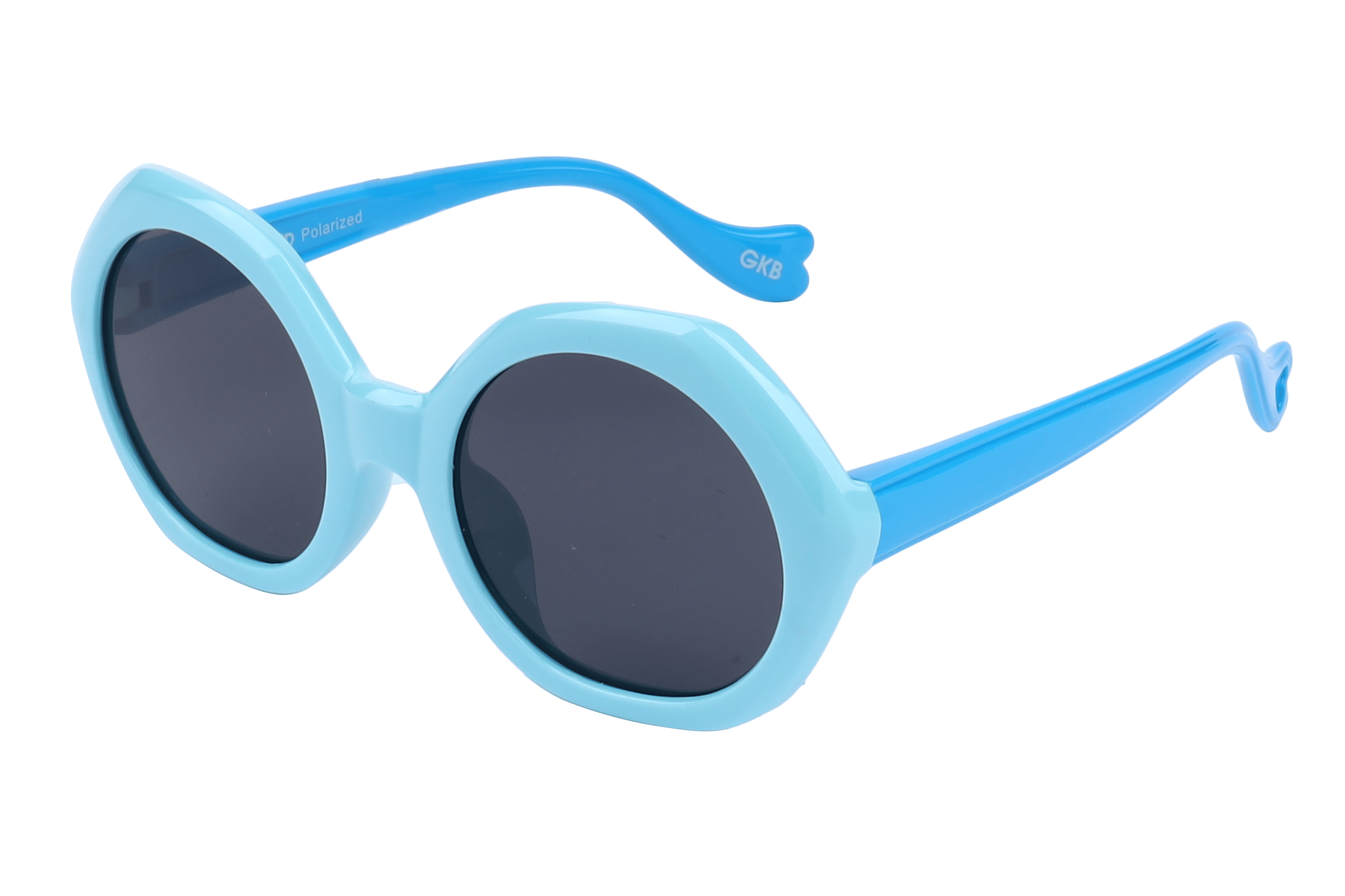 Champ S5023 Sunglass Blue Kids Full Shell Sunglass — Blue frame — alternate view