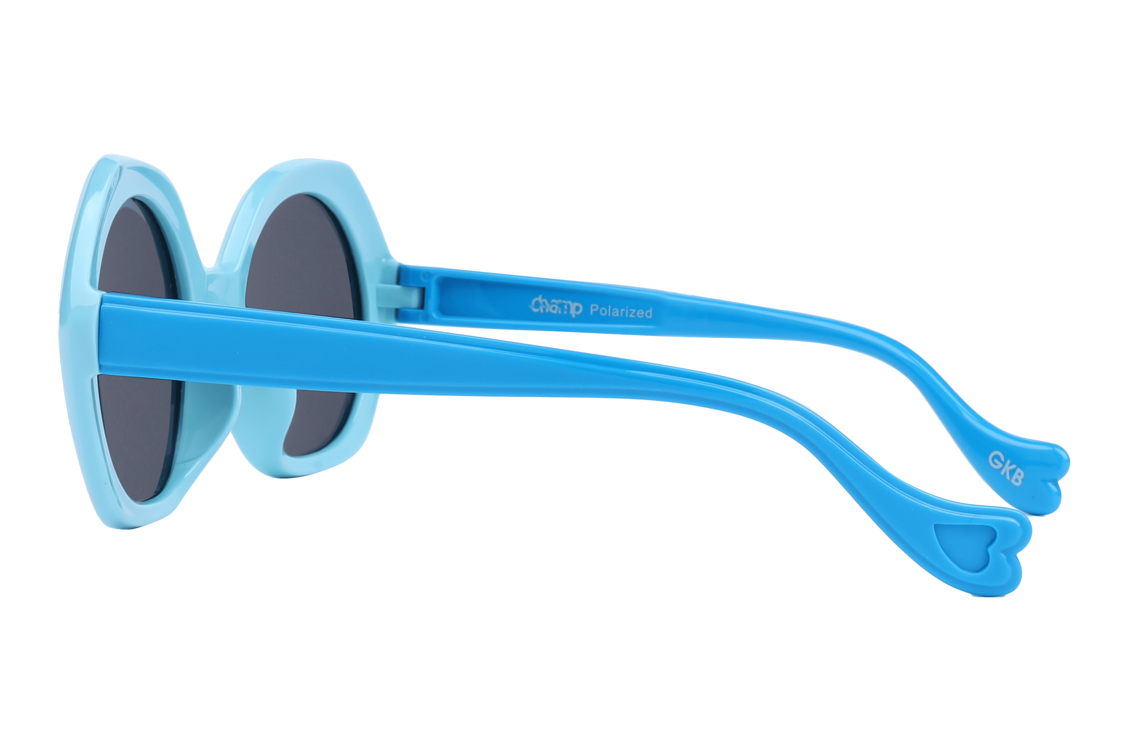 Champ S5023 Sunglass Blue Kids Full Shell Sunglass — Blue frame — view 3