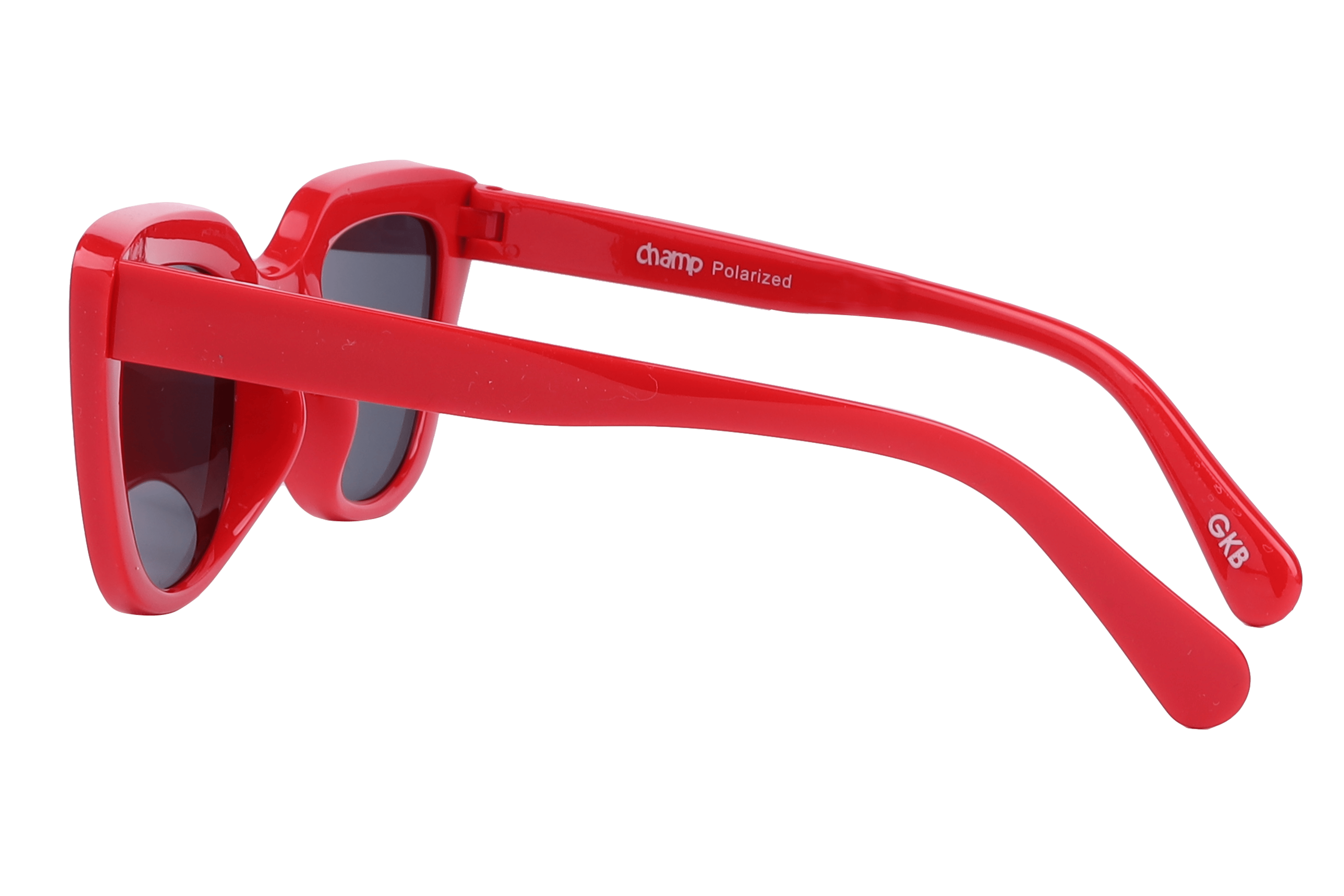 Champ S5027 Sunglass Red Kids Full Shell Sunglass — Red frame — view 3