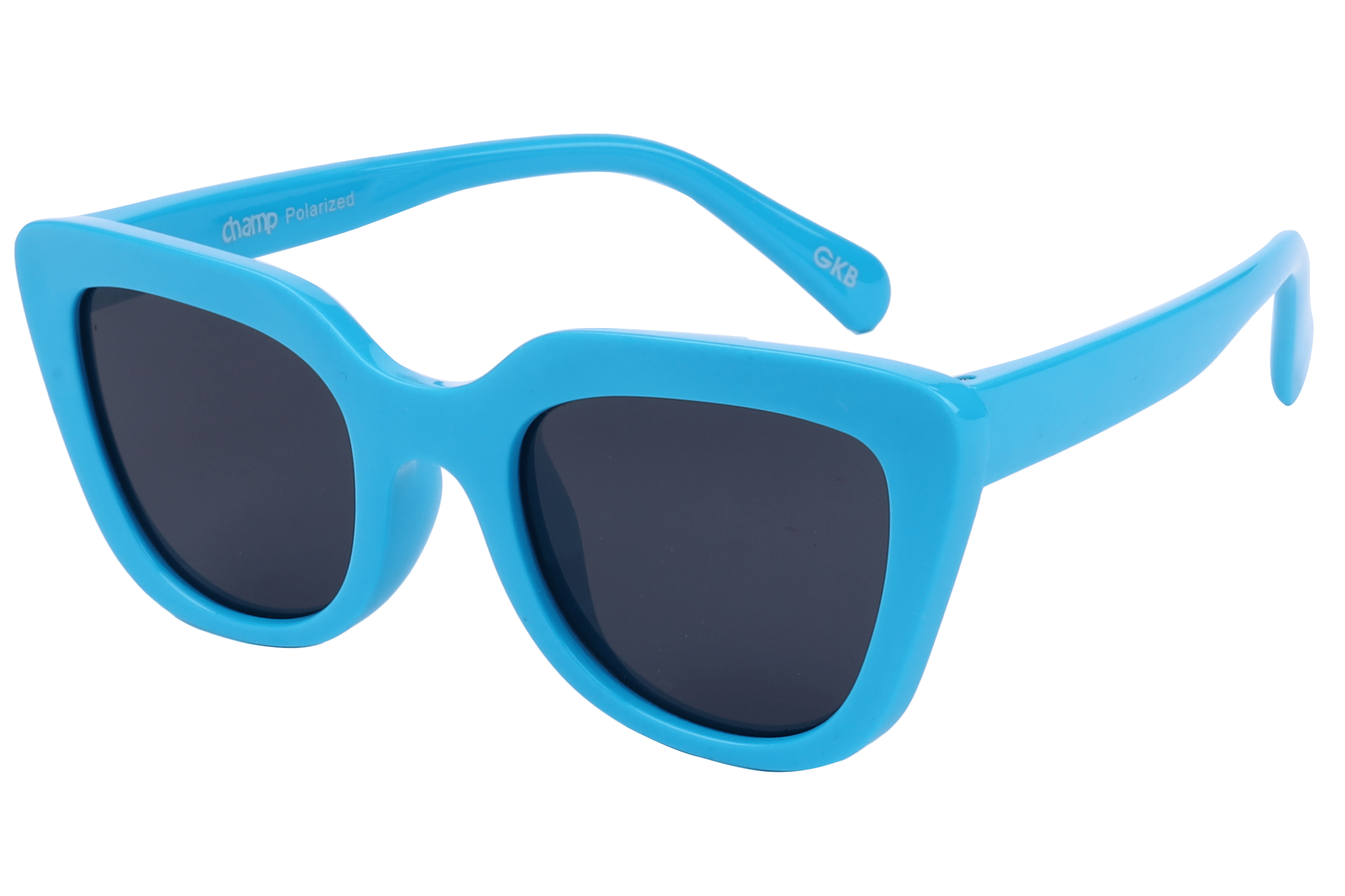 Champ S5027 Sunglass Blue Kids Full Shell Sunglass — Blue frame — alternate view