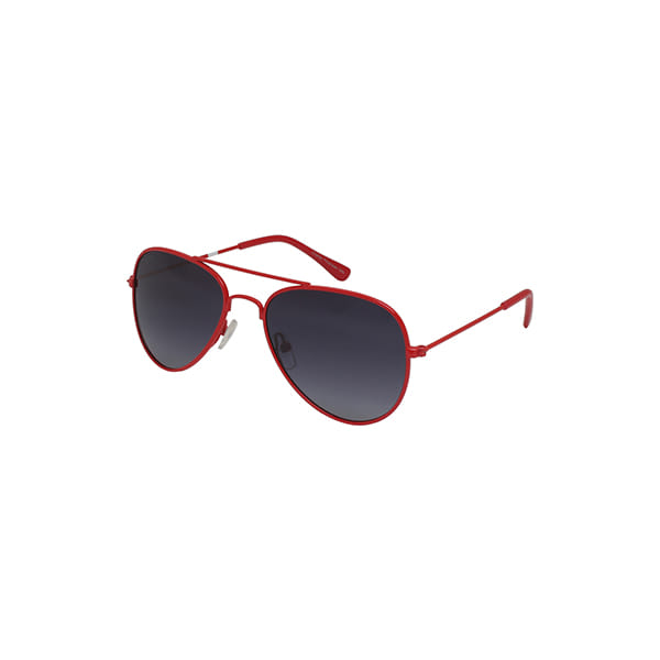 Champ 0516D Sunglass Red Kids Full Metal Sunglass — Red frame — alternate view