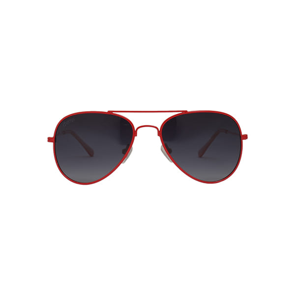 Champ 0516D Sunglass Red Kids Full Metal Sunglass — Red frame