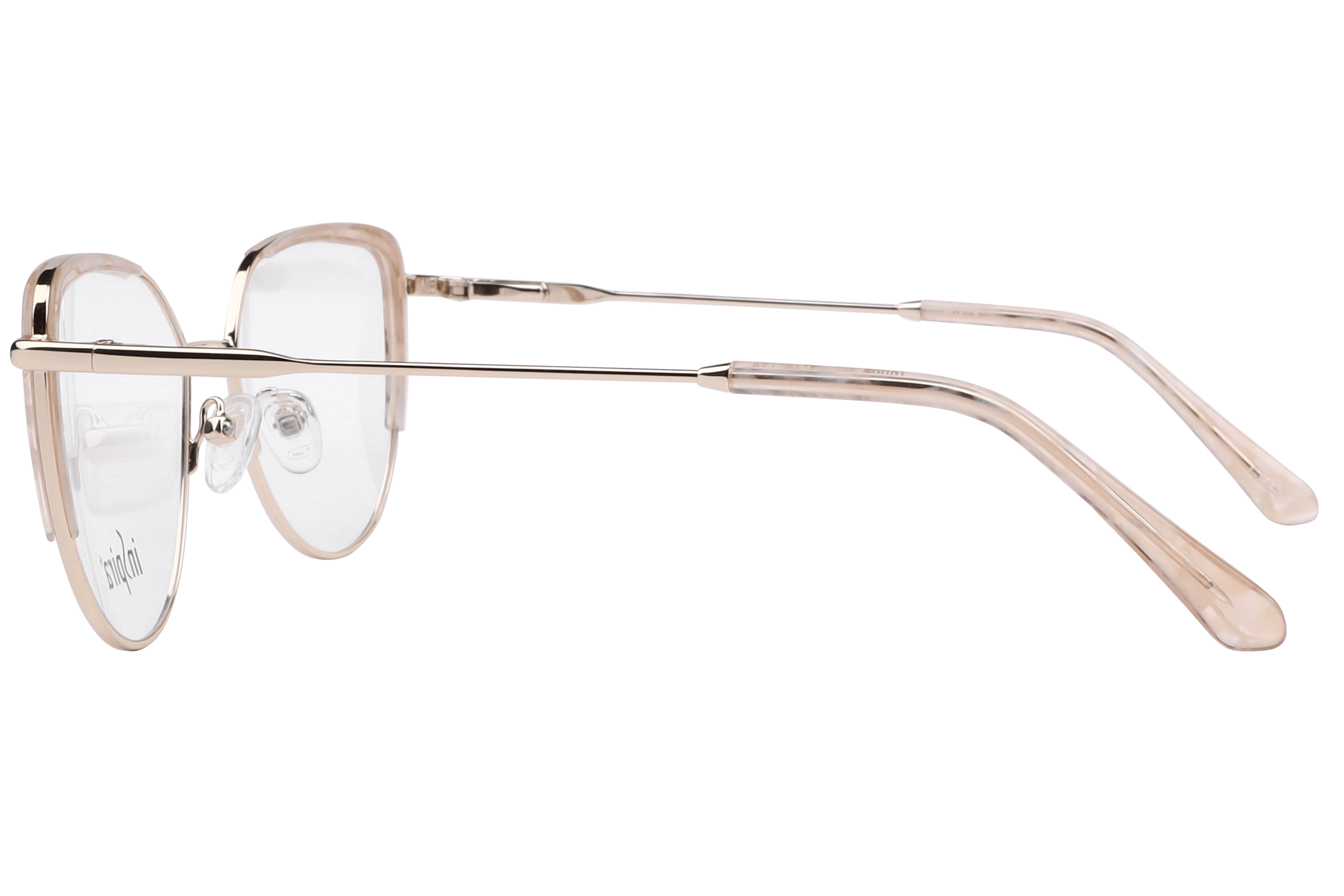 Inspira 18084 Frame Gold Female Full Metal Frame — view 3