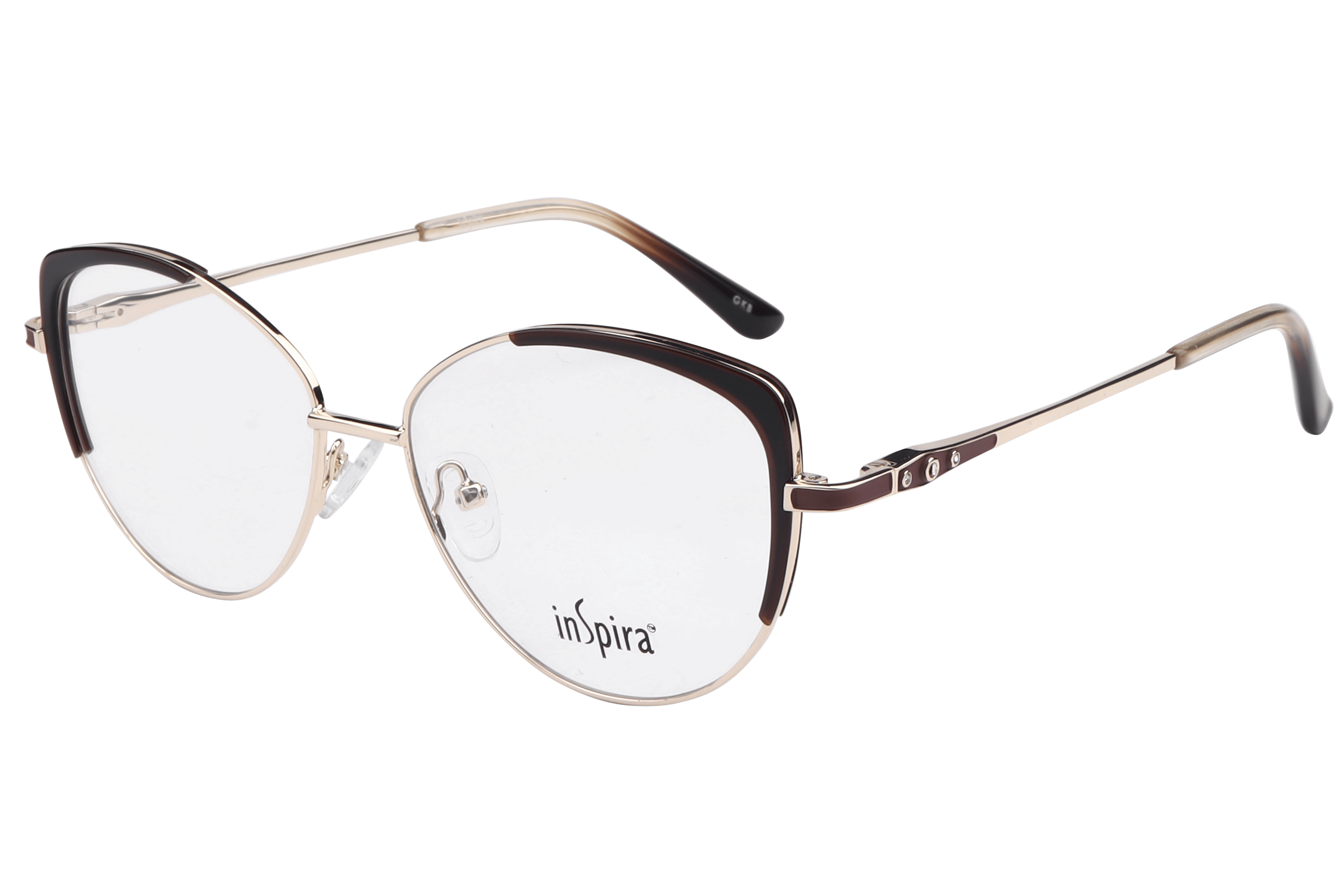 Inspira 18087 Frame Gold Female Full Metal — Gold frame