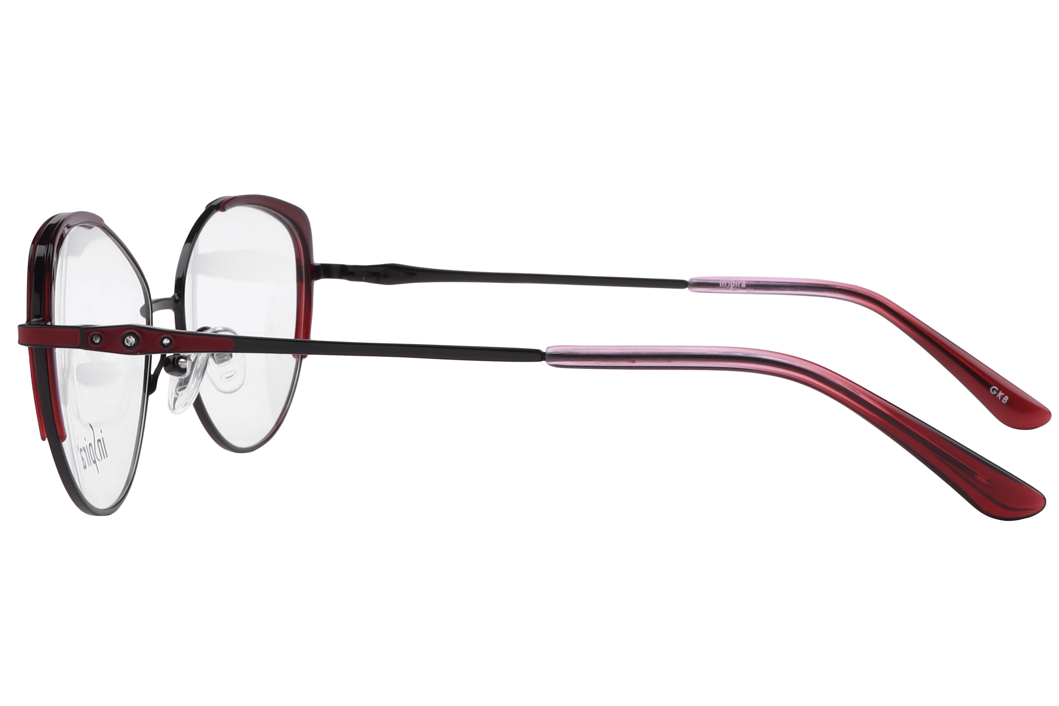 Inspira 18087 Frame Black Female Full Metal Frame — Black frame — view 3