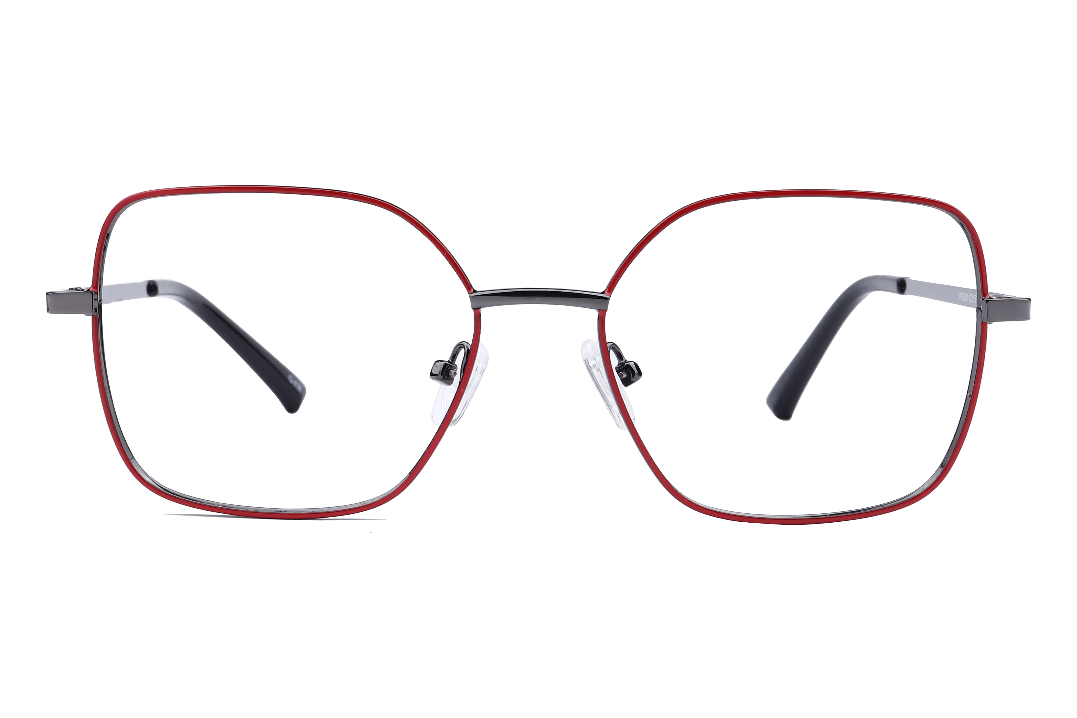 Inspira VW260 Frame Red Female Full Metal Frame — Red frame — view 2
