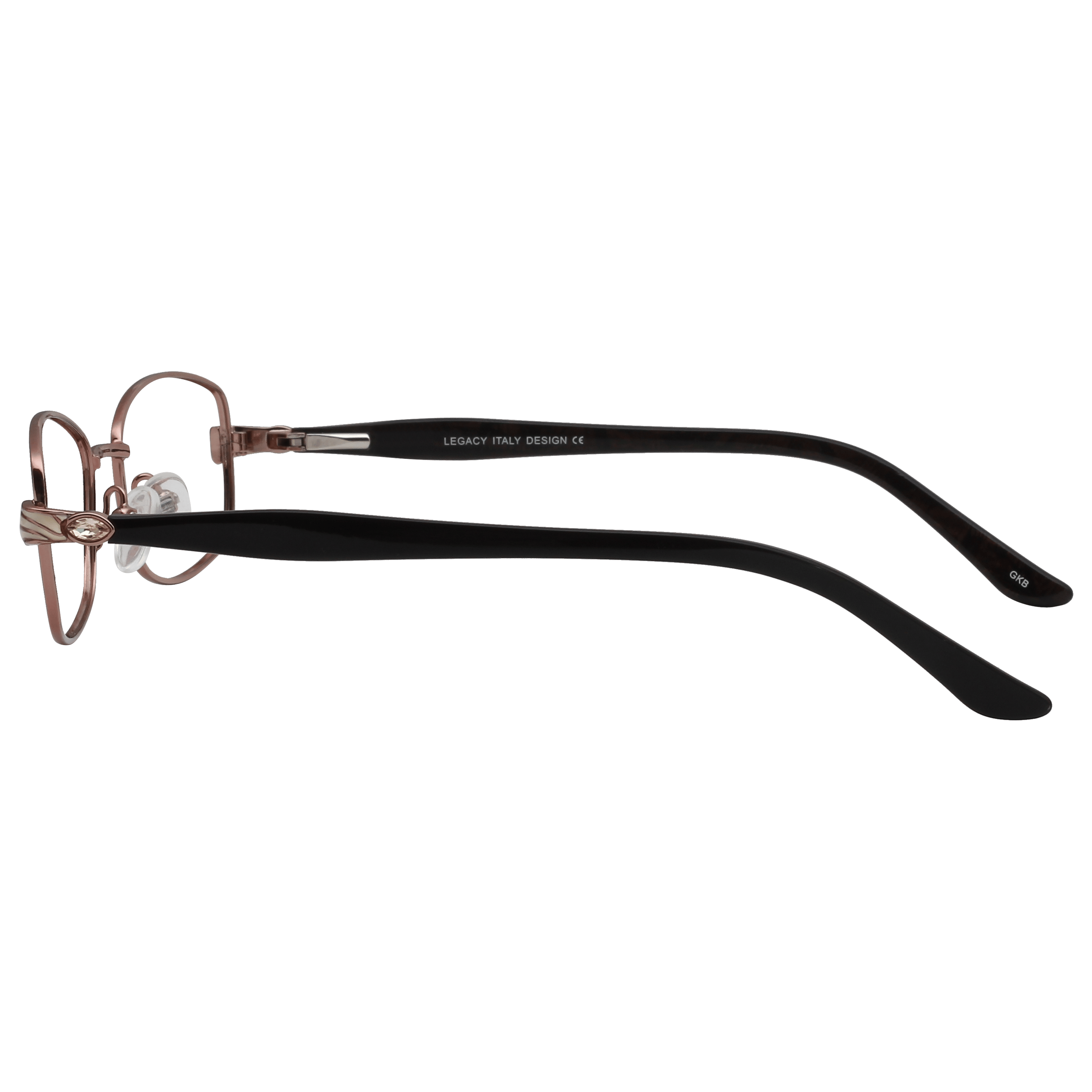 Inspira 0618N Frame Brown Female Full Shell Frame — Brown frame — view 3