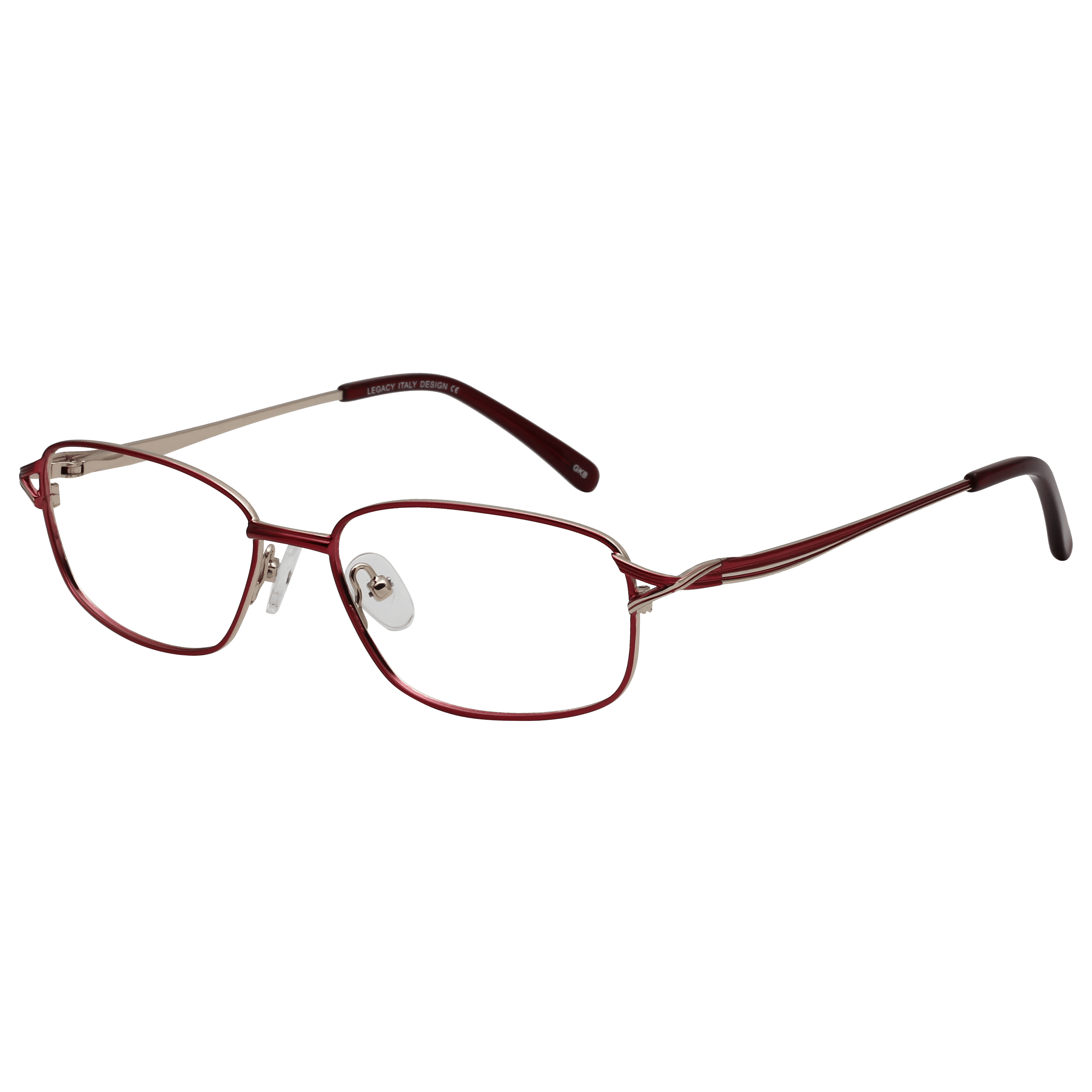 Inspira 0718N Frame Maroon Female Full Metal — Maroon frame